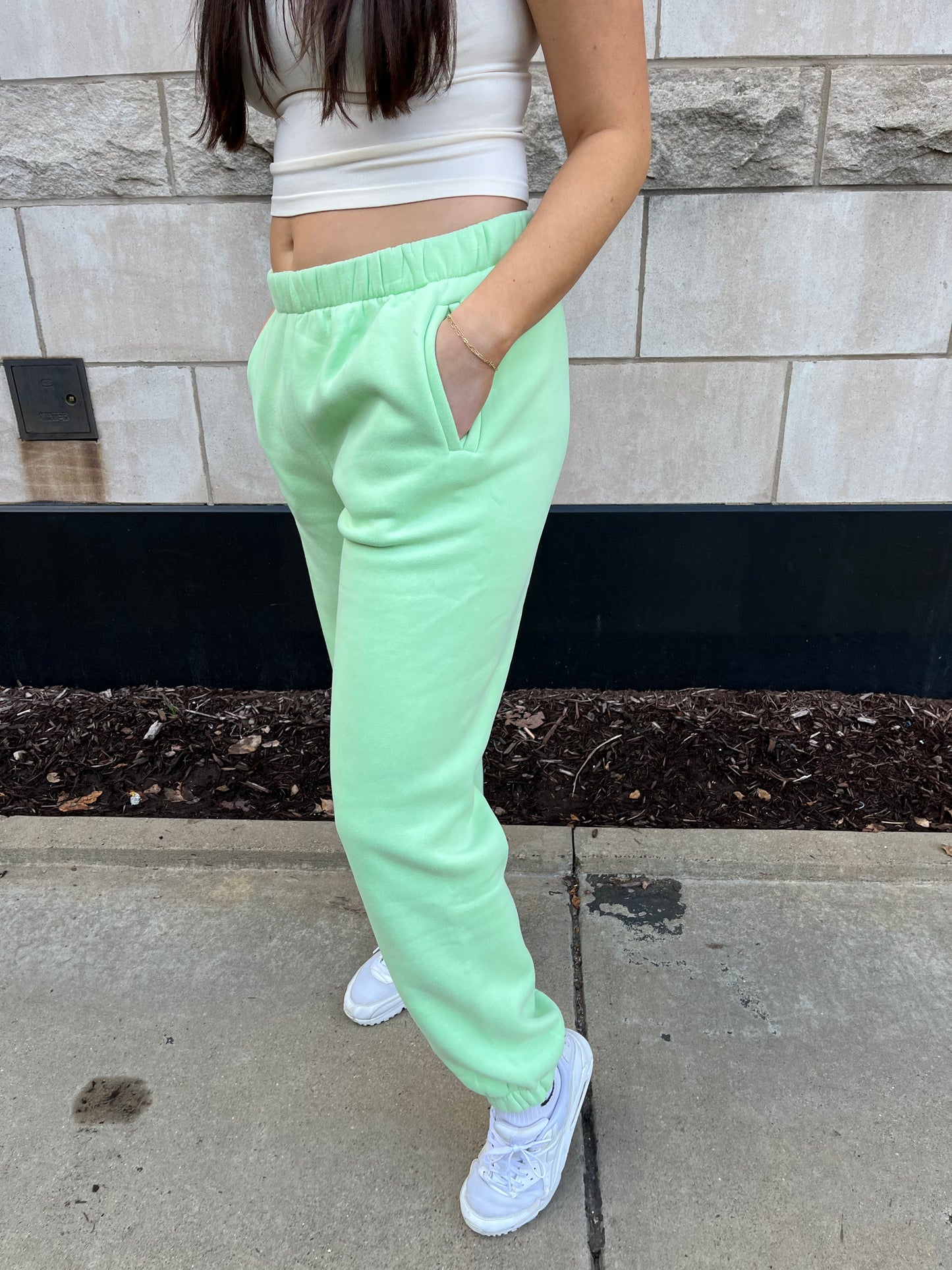 So Fetch Sweatpants in Lime