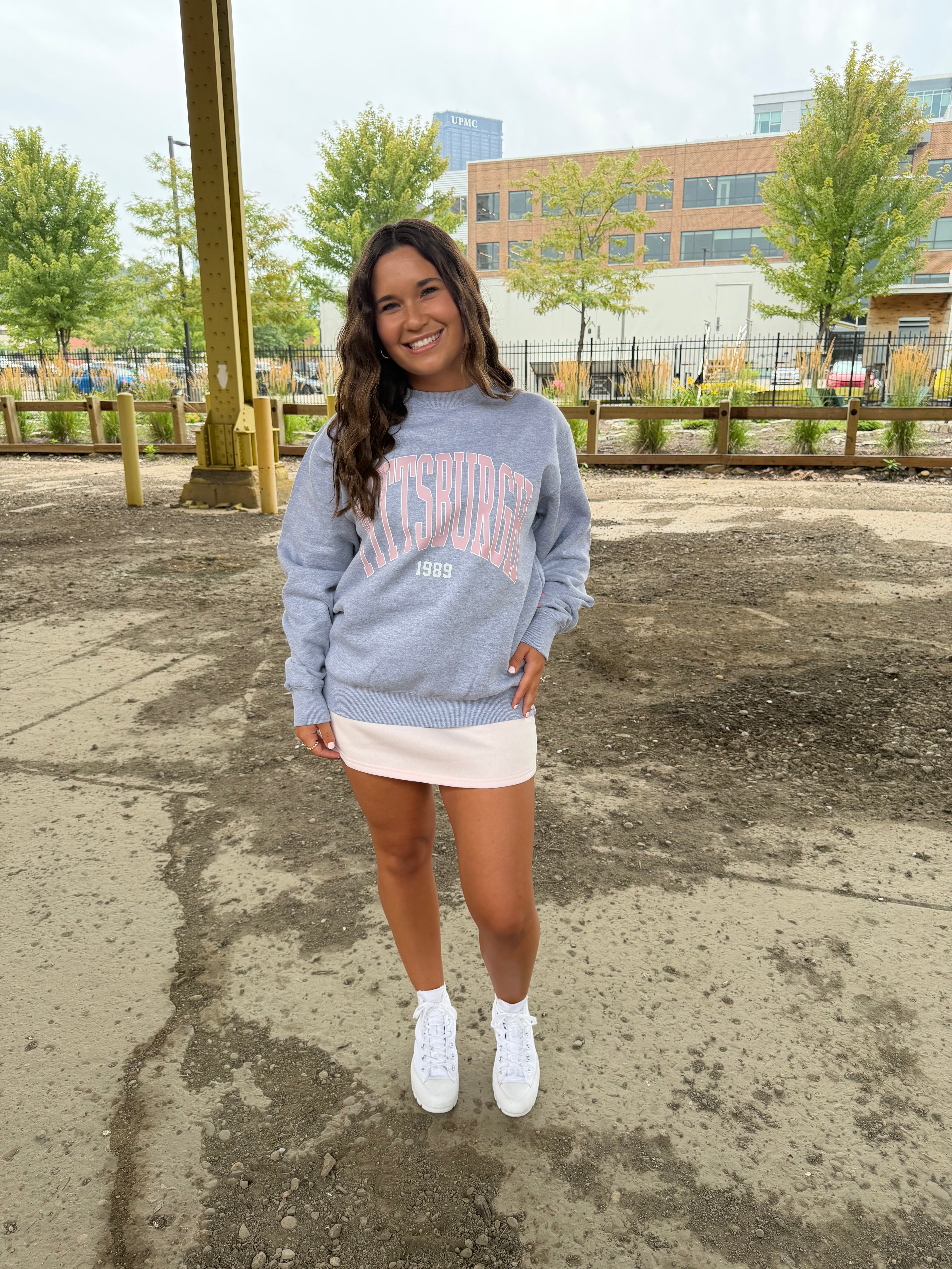 Pittsburgh 412 Crew Pink/Grey