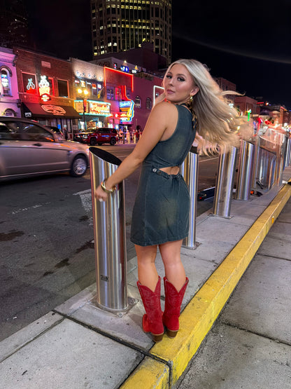 Just In Case Denim Dress