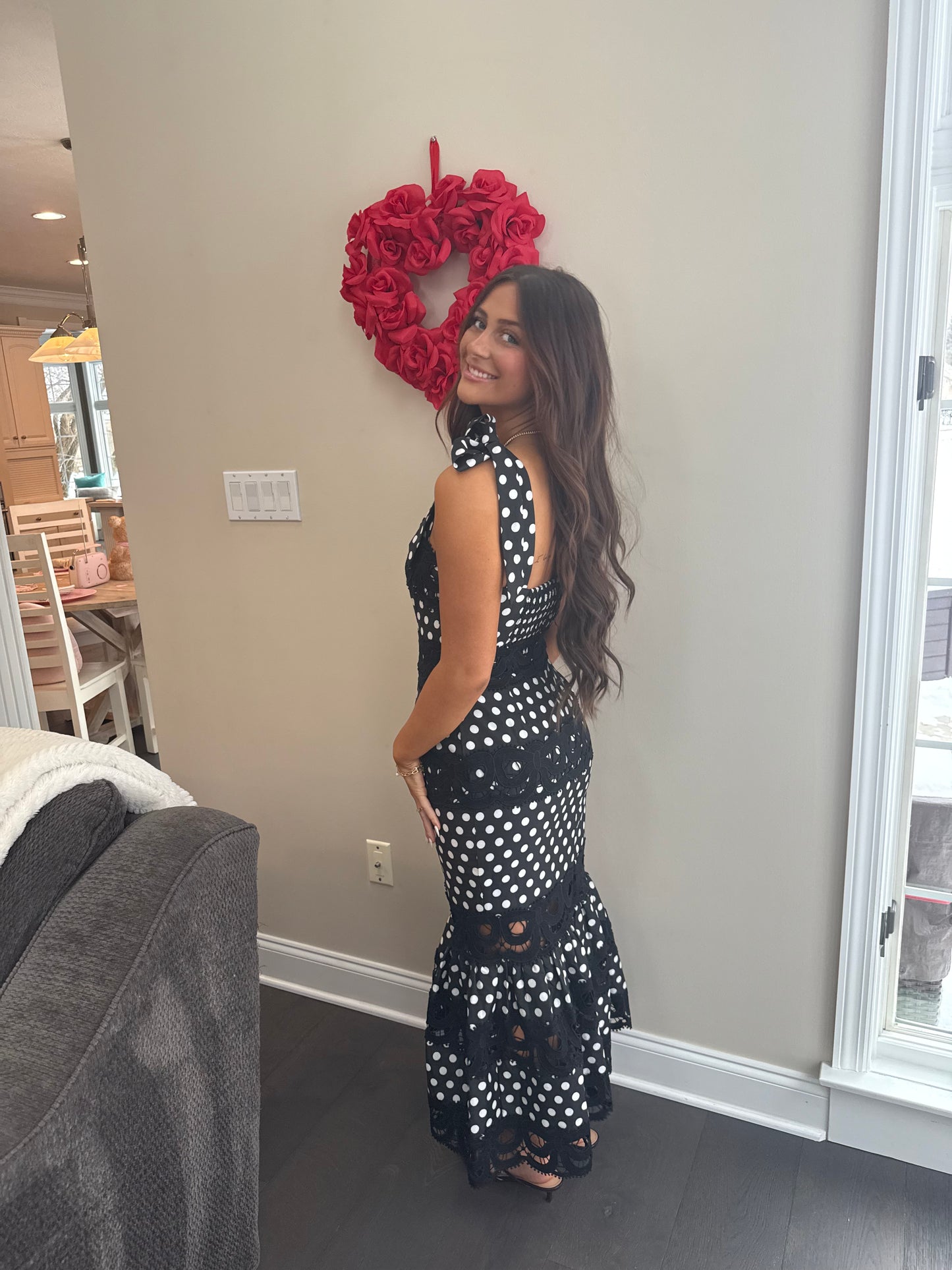 Ribboned Romance Polka Dress
