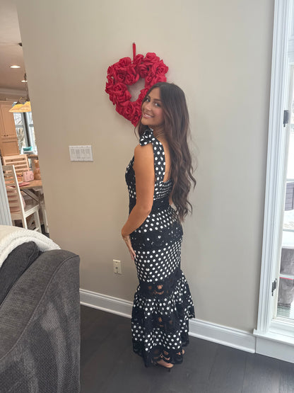Ribboned Romance Polka Dress