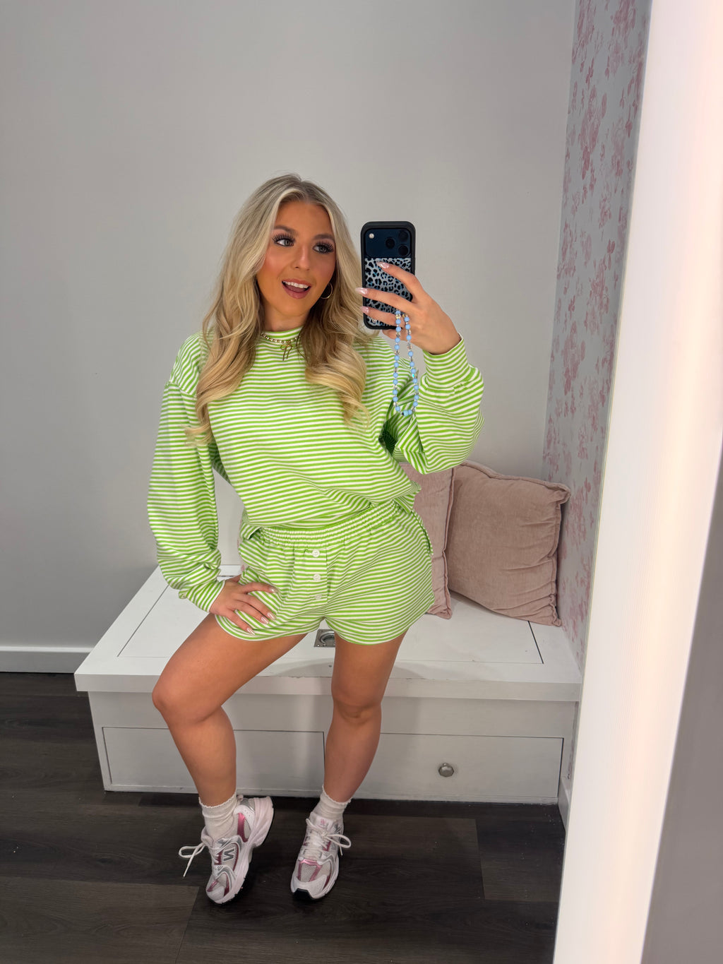 Lucky Love Stripe Set (SHORTS)