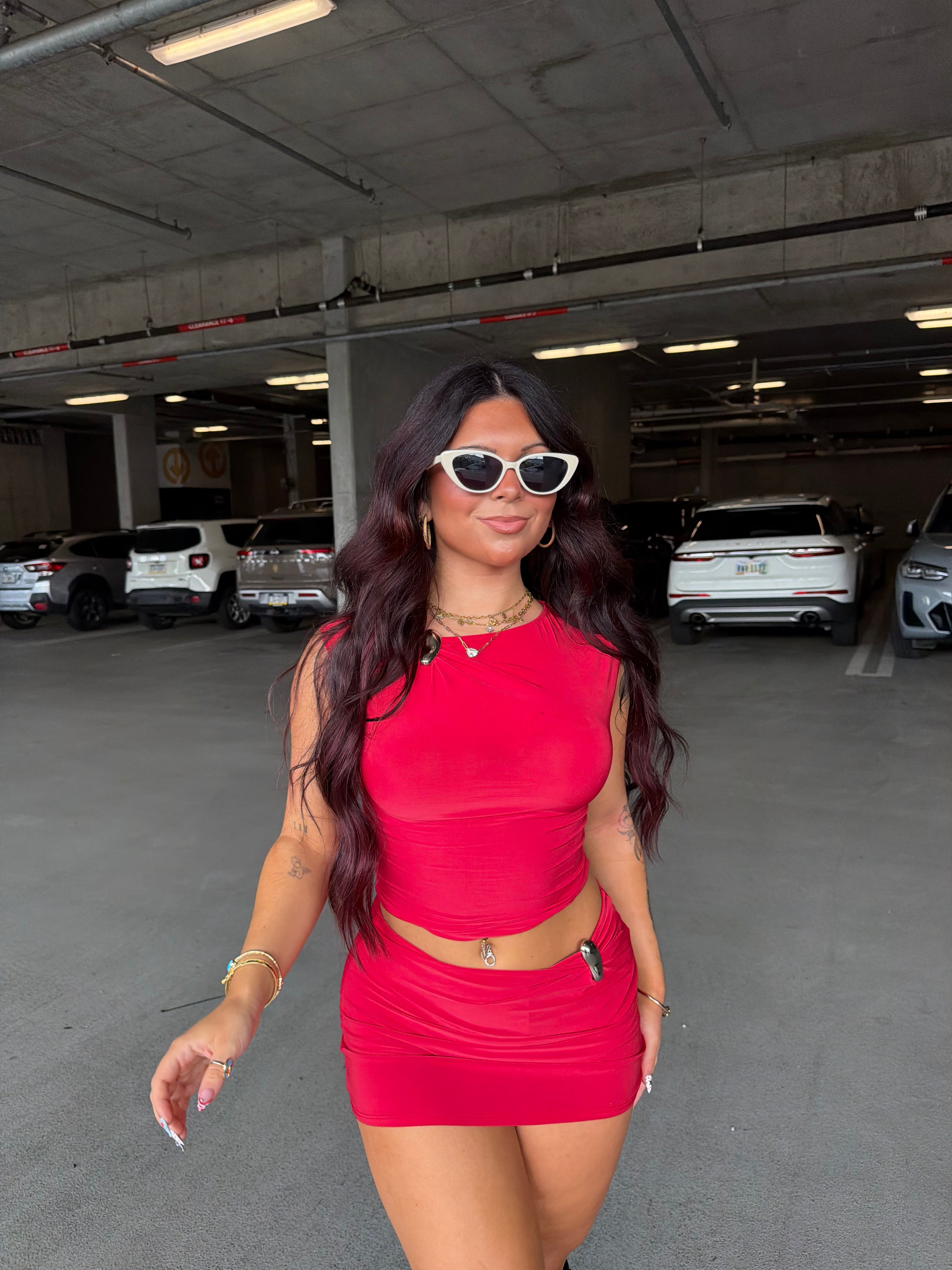 Banks Set (RED) Skirt