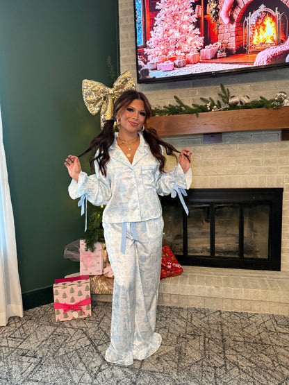 Blue Christmas Jammies (SOLD TOGETHER)