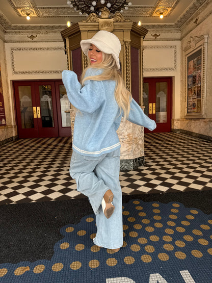 Baby Blues Cowboy Sweater