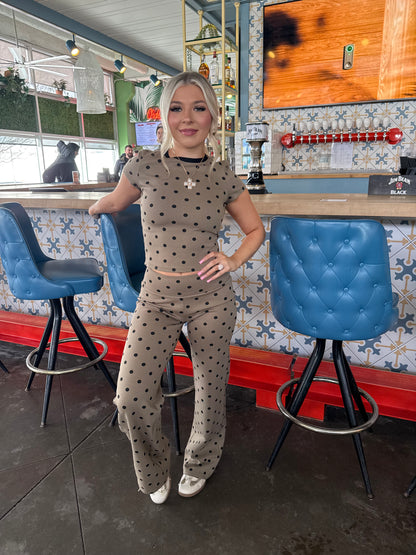 Hazel Eyes Polka Set (TOP)