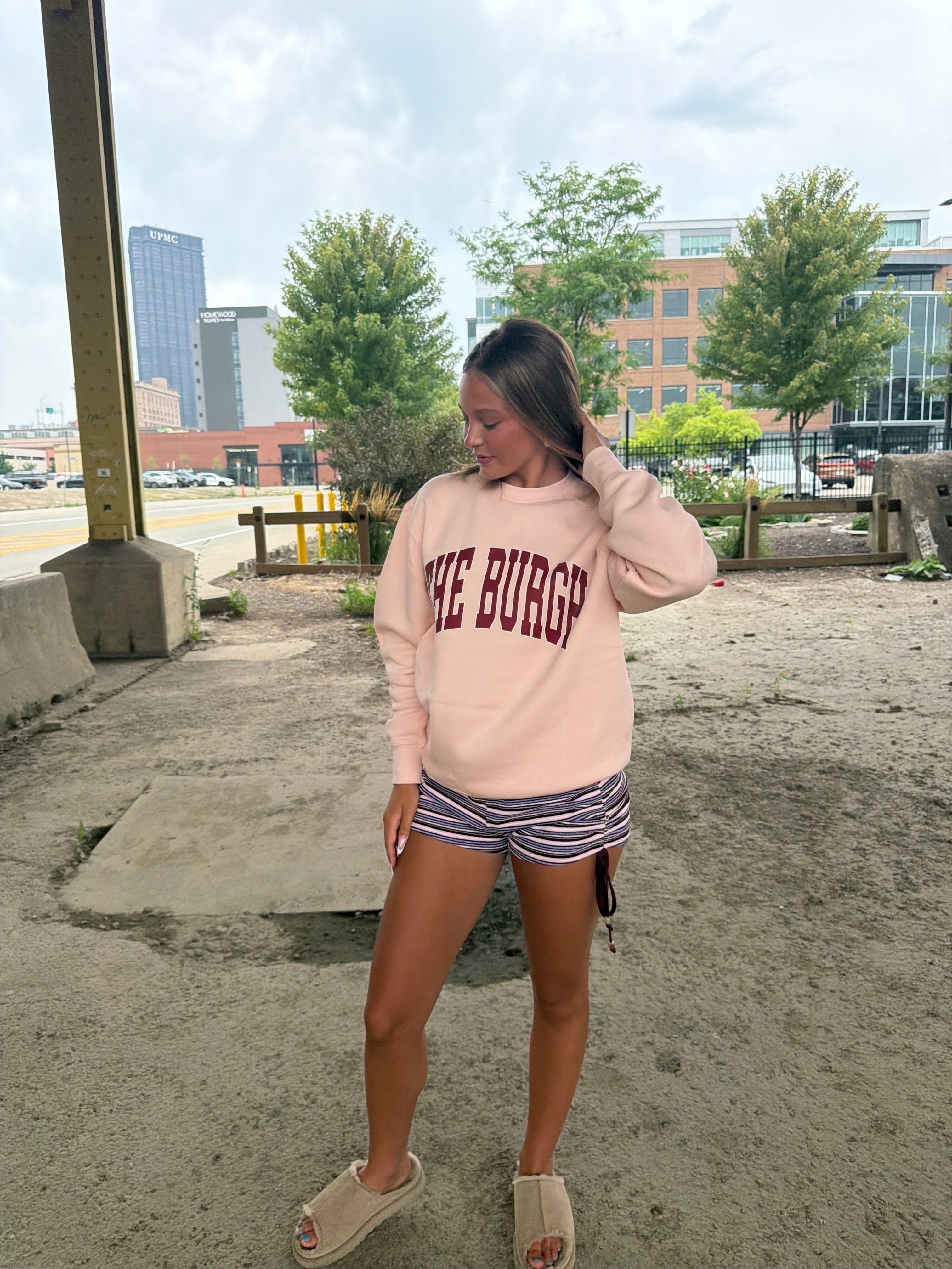 The Burgh 412 Crew Pink/Maroon