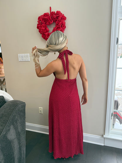 Cherry Liquor Maxi Dress