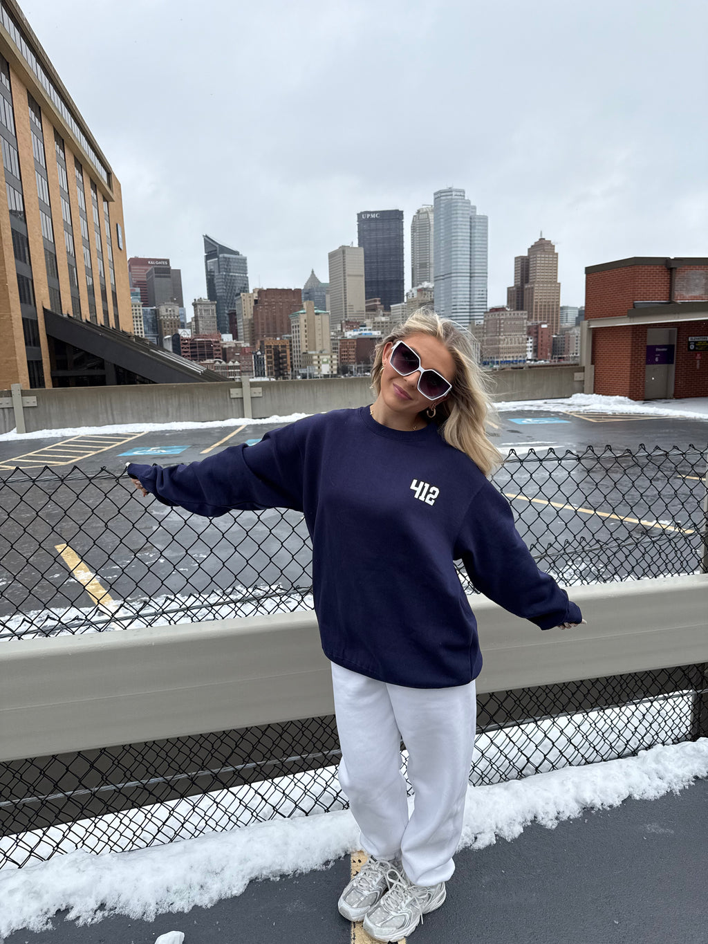 412, W/ Love PGH in Navy