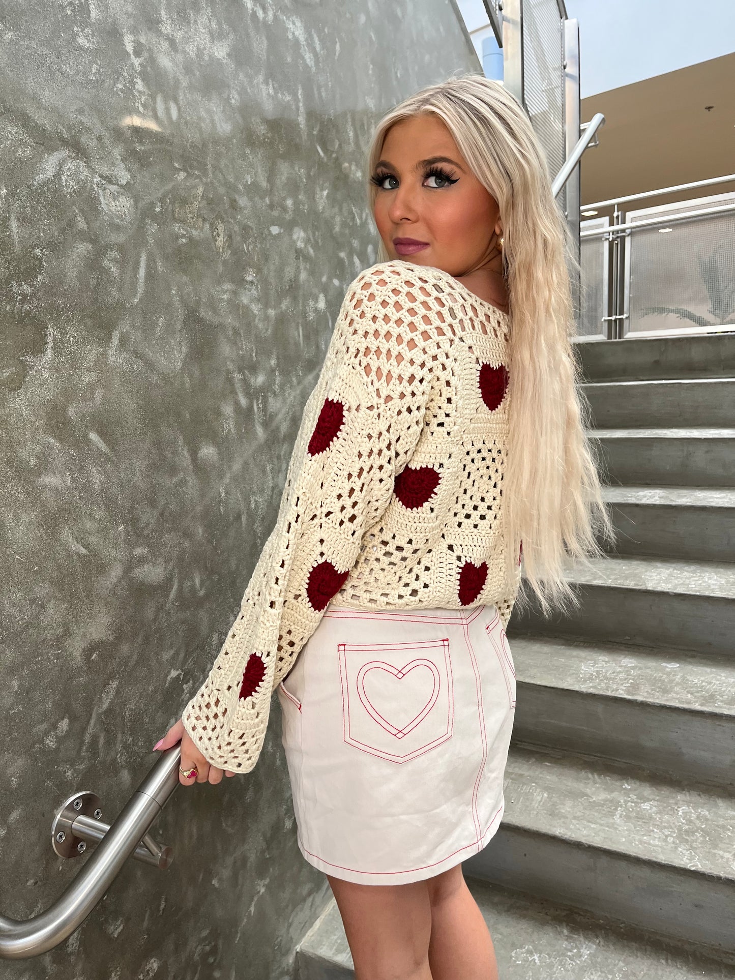 Crochet Kissing Sweater