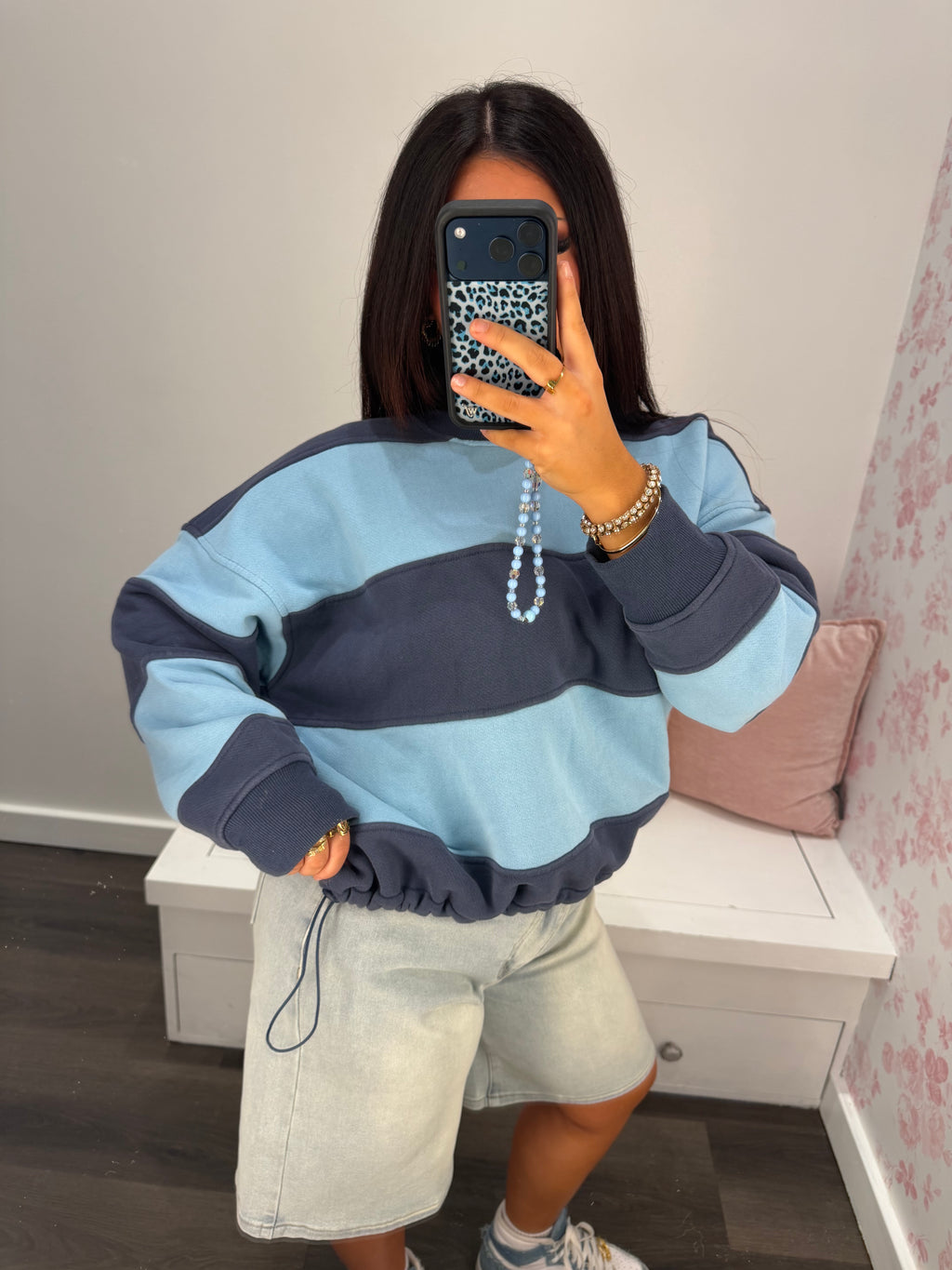 Carmine Stripe Pullover