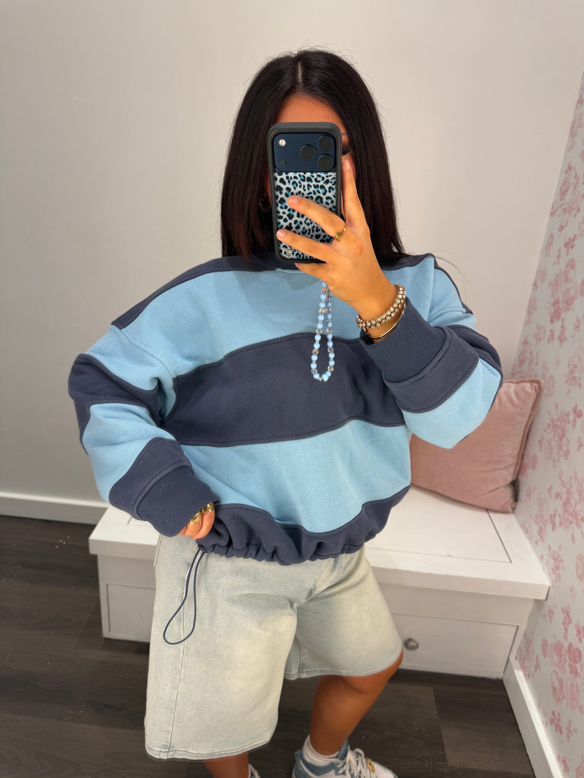 Carmine Stripe Pullover