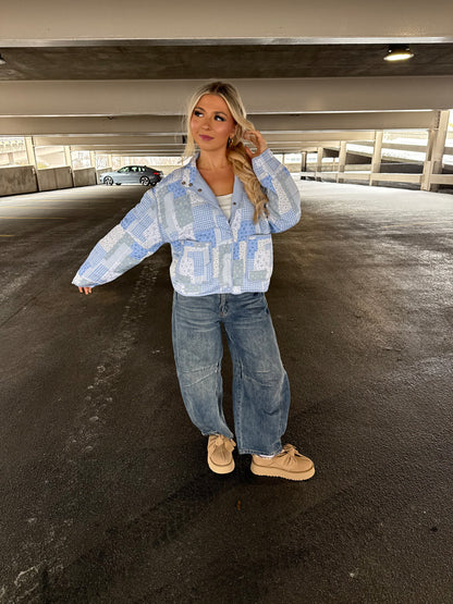 Patchwork Blues Puffer