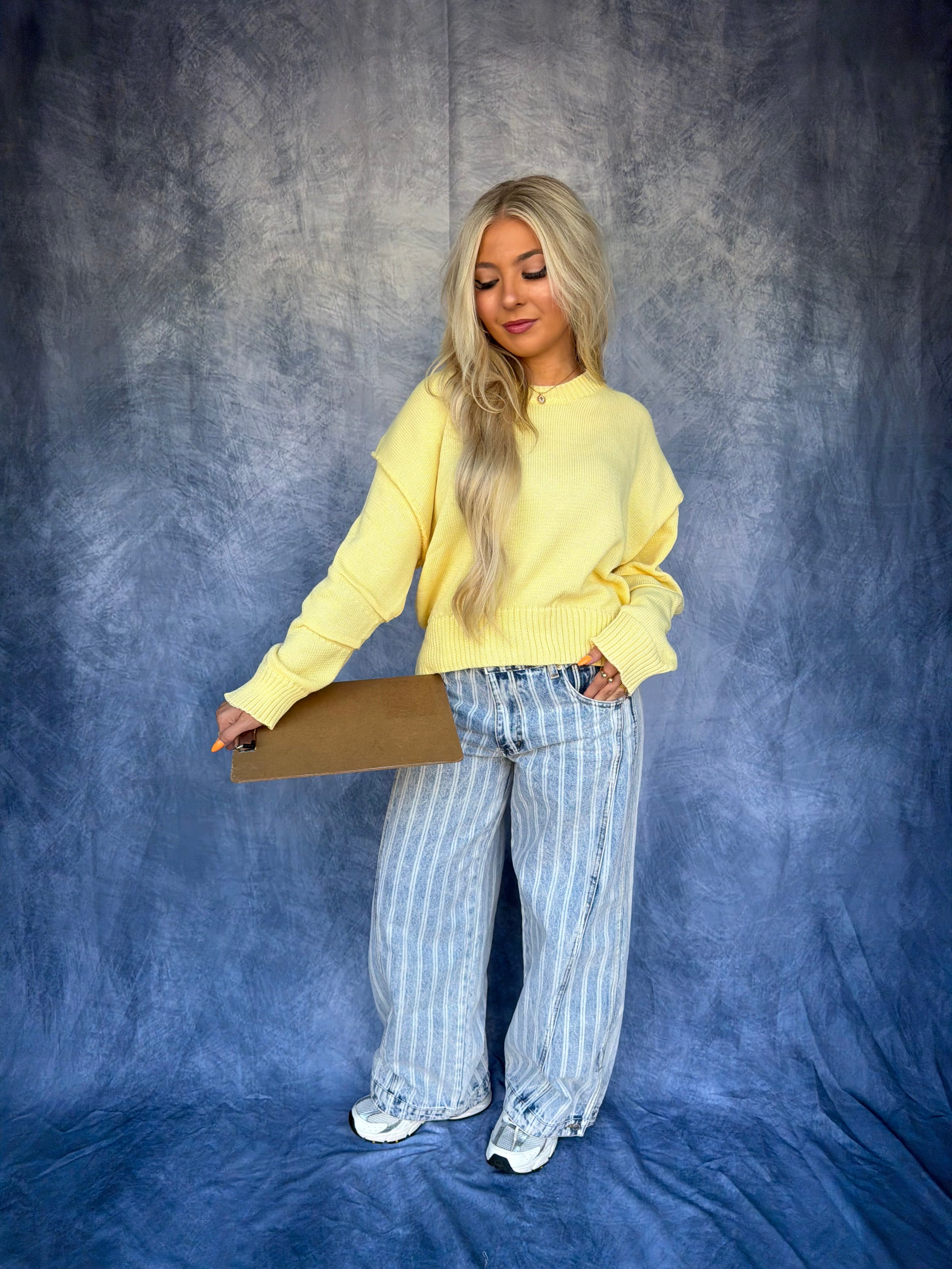 Barrel Style Sweater in Yellow