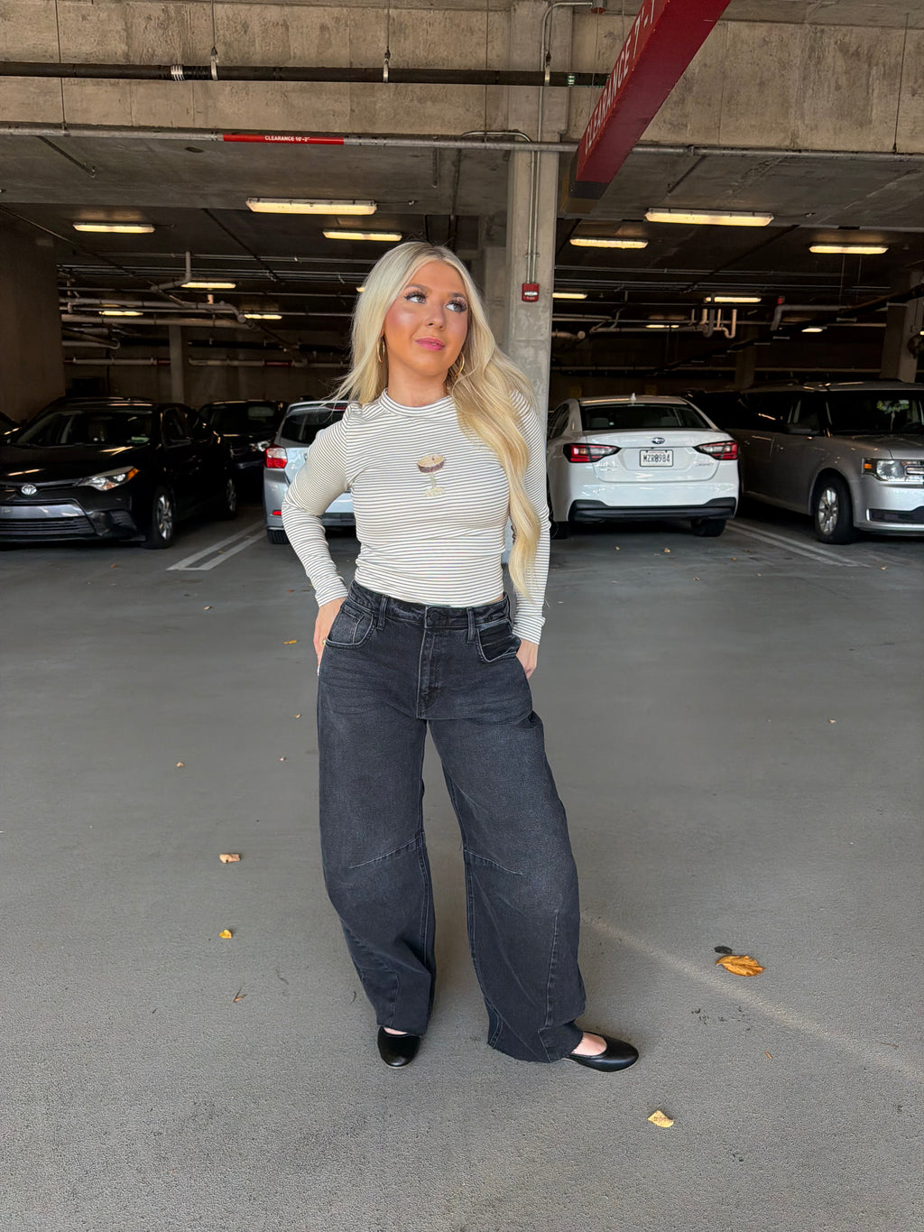 Brave Barrel Jean in Black Wash