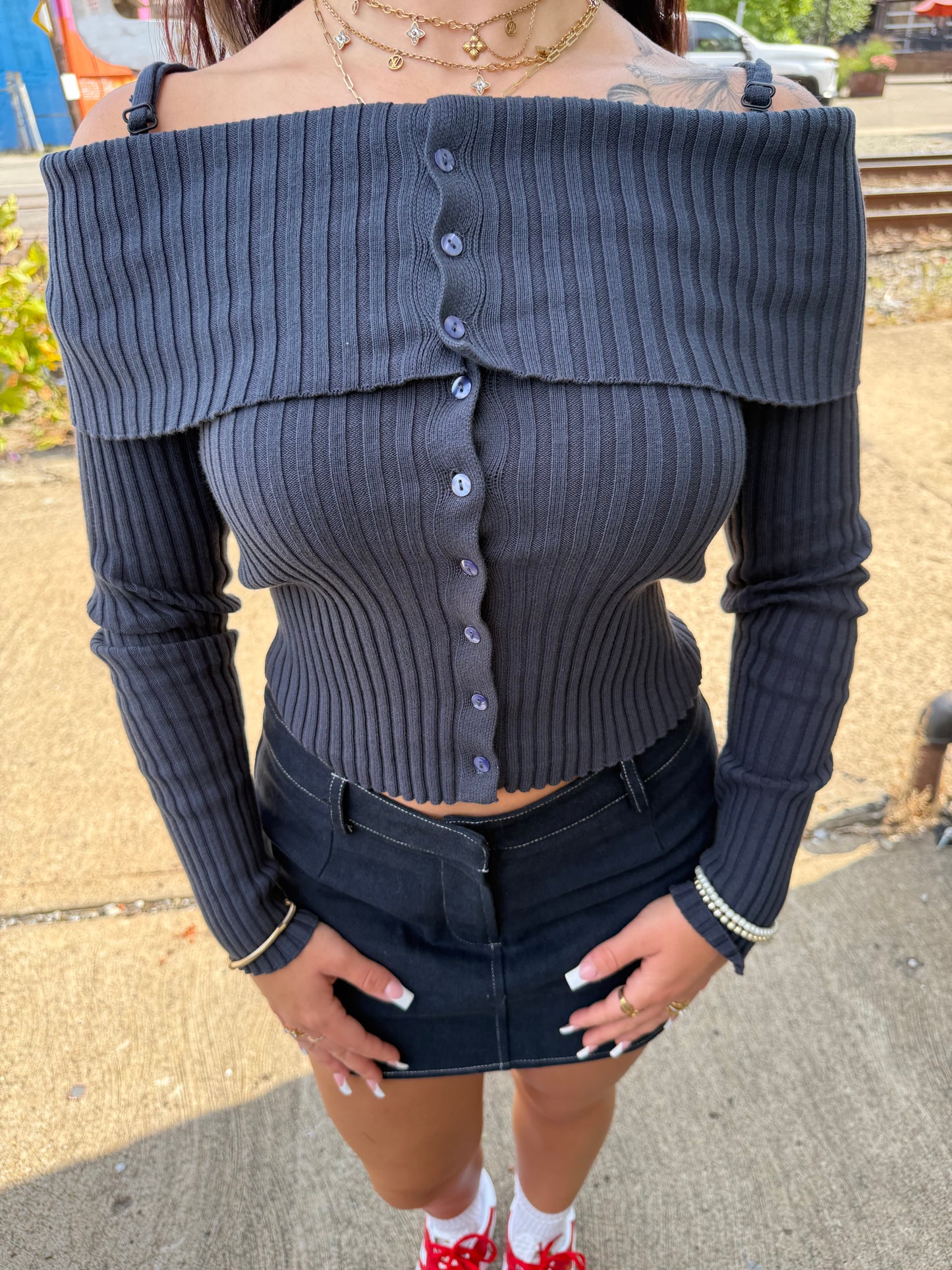 Stone Cold Navy Sweater