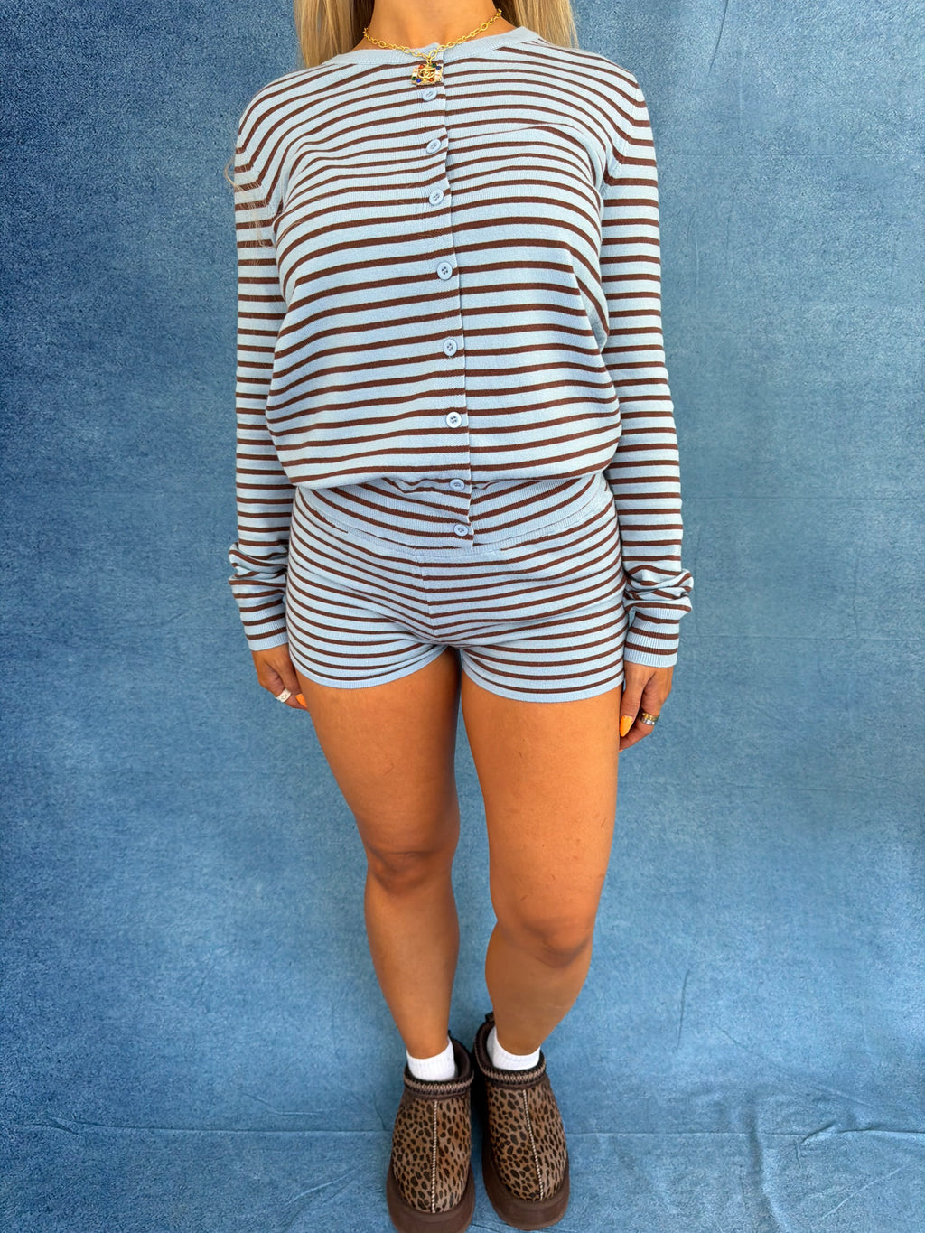 Blissful Brownie Set (Cardigan)