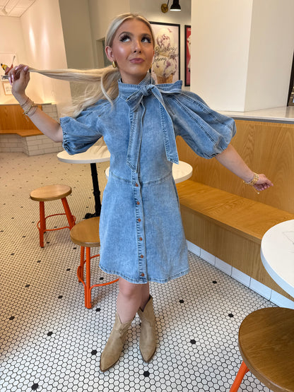 Brown Eyed Girl Denim Dress