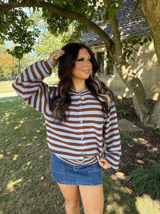 Chocolate Blues Cardi