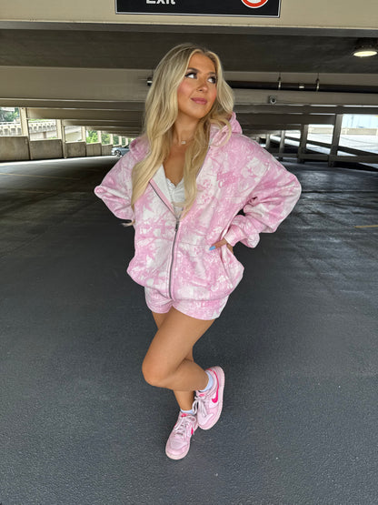 Happy Camp3r Soft Pink Camo Shorts