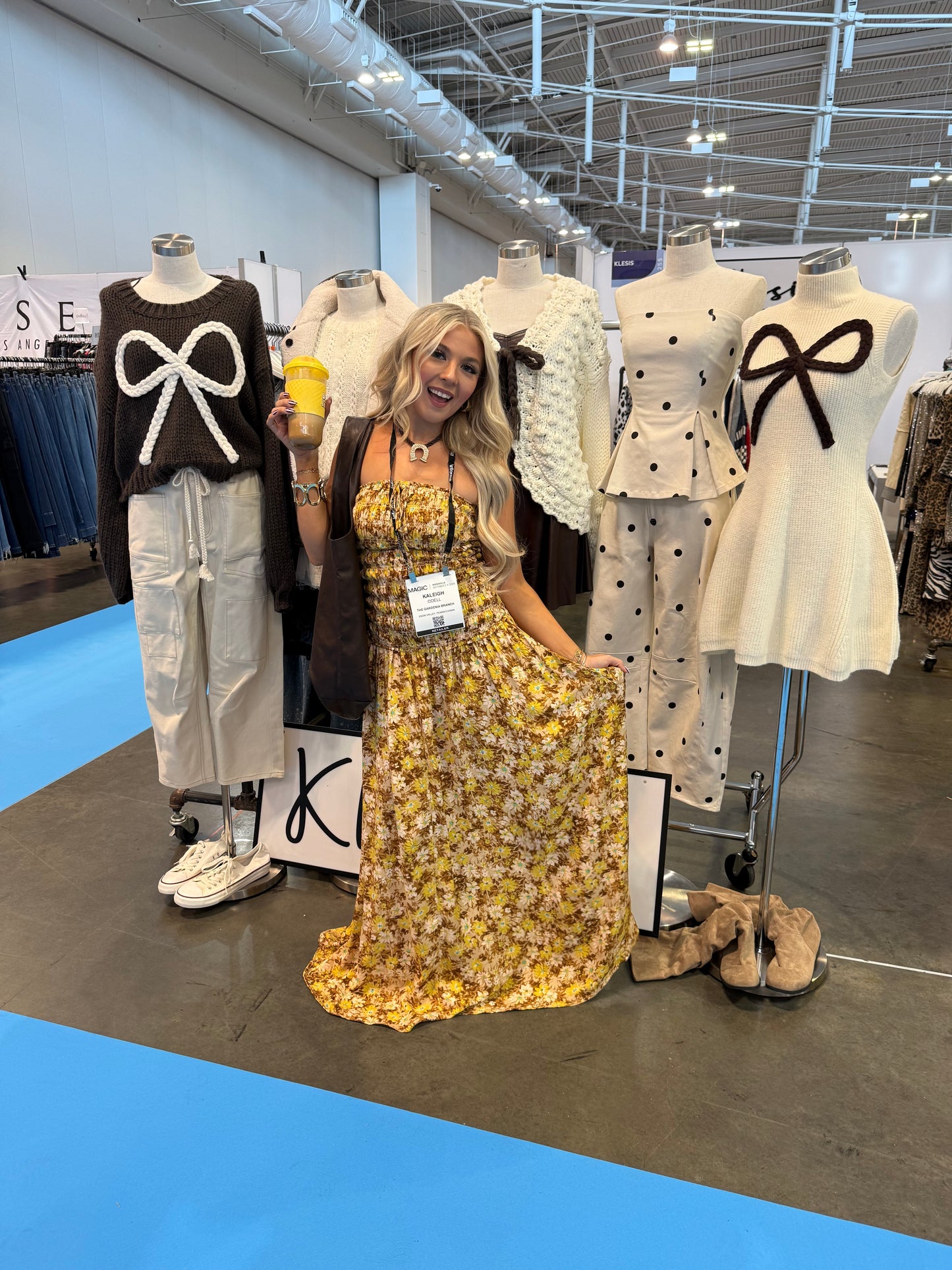 Golden Cosmo Floral Maxi