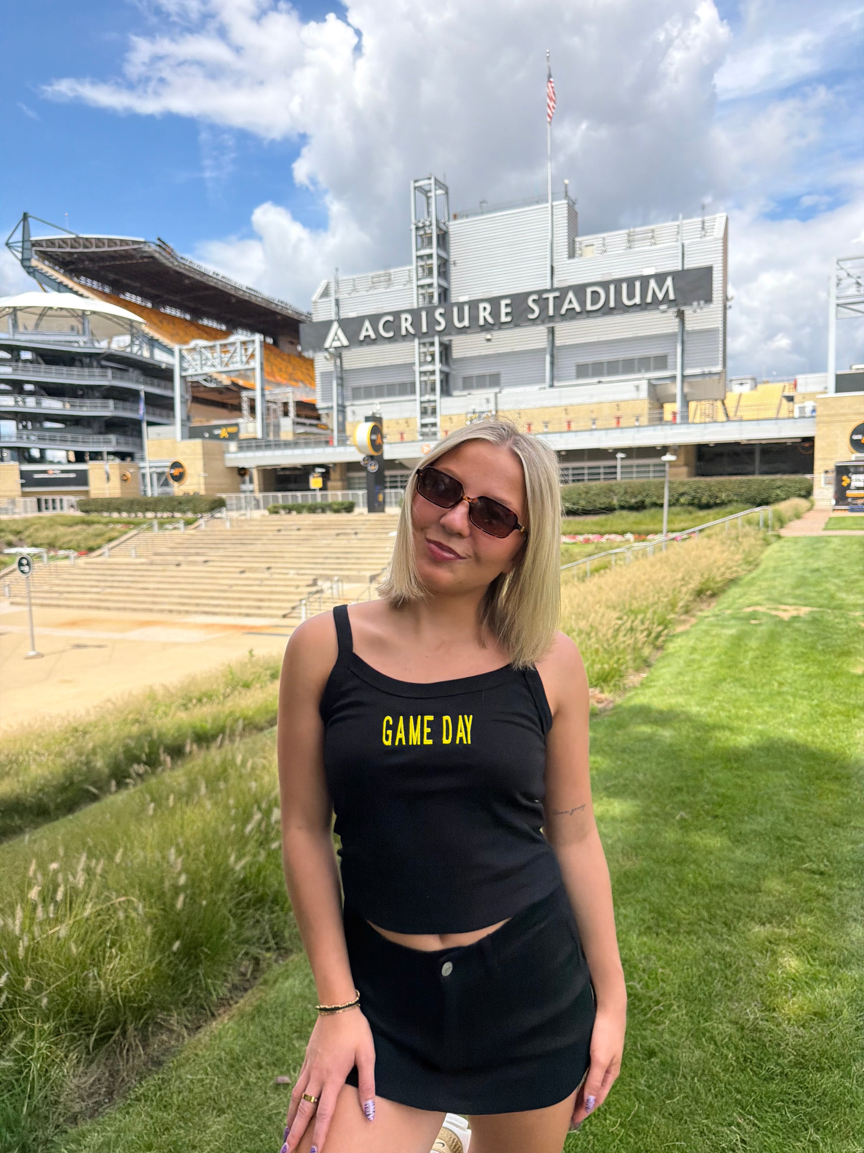 Black & Gold Tank: Gameday FINAL SALE