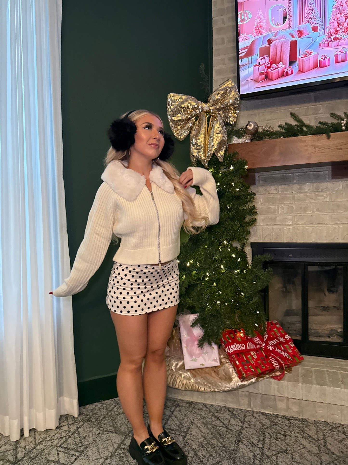 Feline Fur Zip Cardi