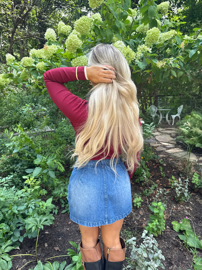 Luster Burgundy Sweater