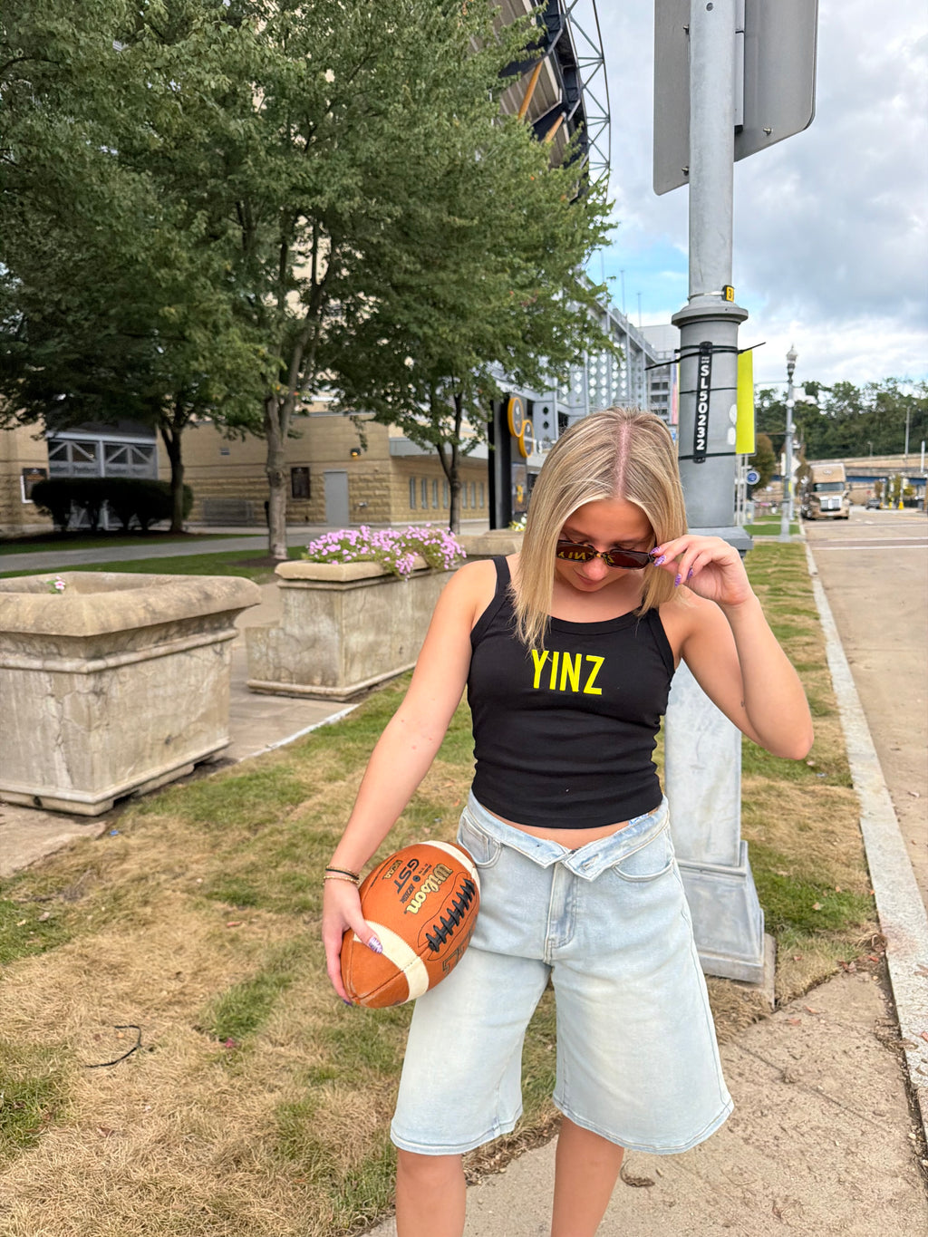 Black & Gold Tank: Yinz FINAL SALE