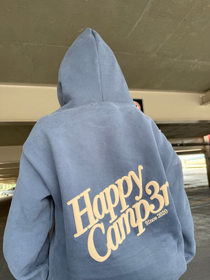 Happy Camp3r Puff Series Hoodie in Midnight Blue