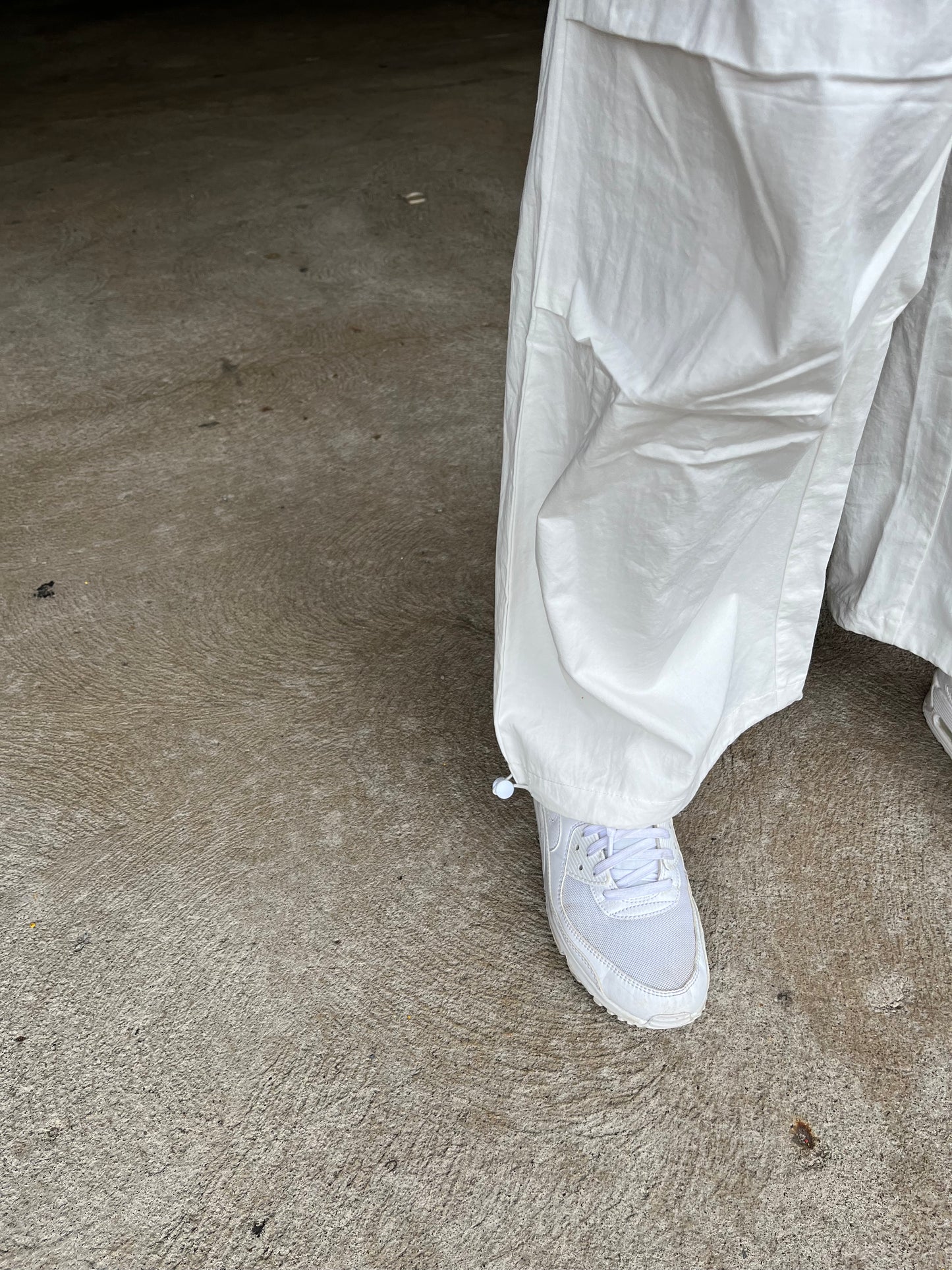Put in Work Parachute Pants in White