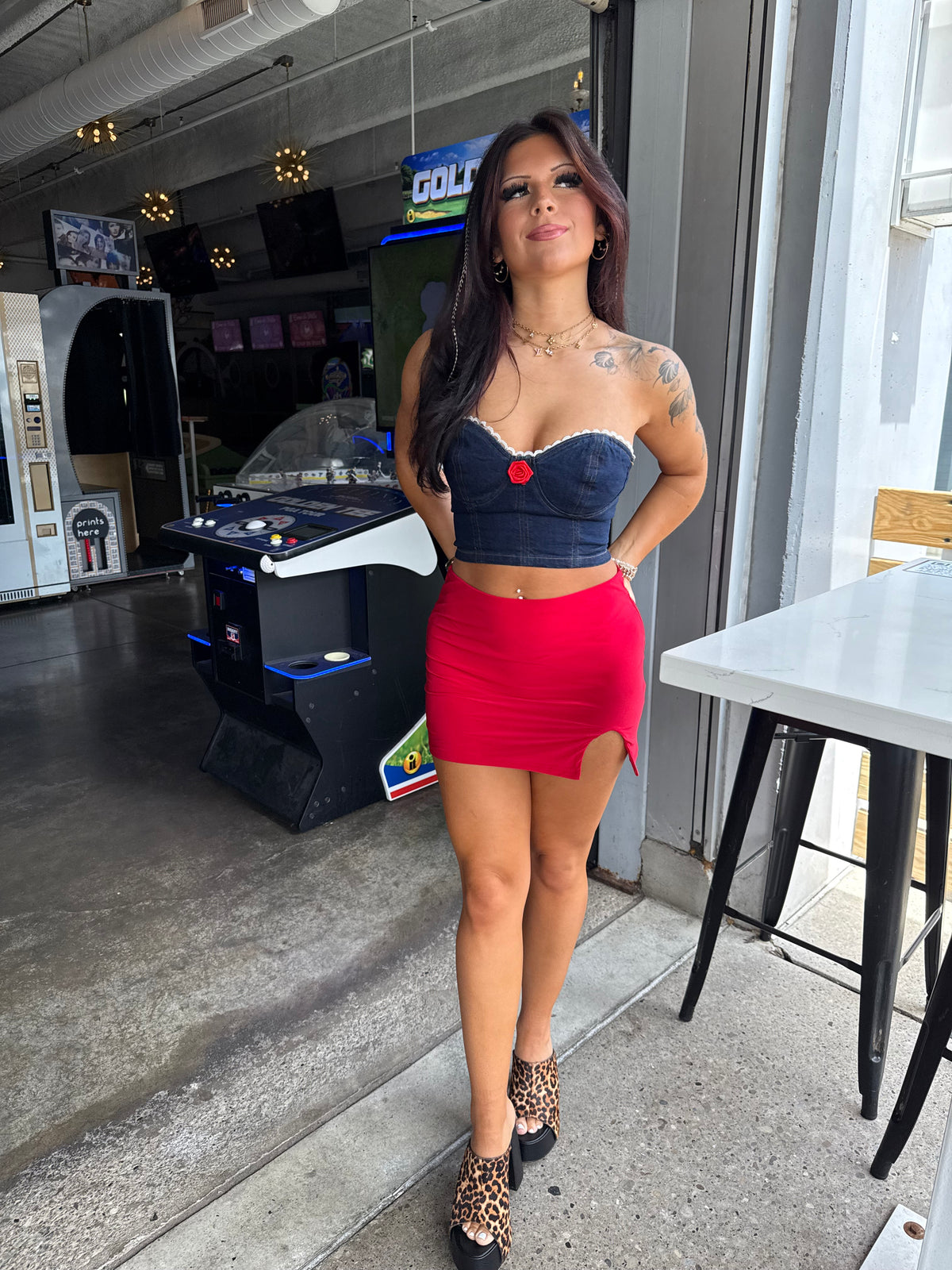 Bound To Denim Bustier