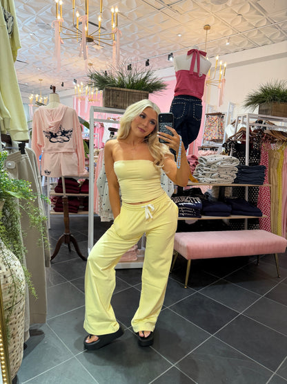 Later Today Set (PANT) Butter
