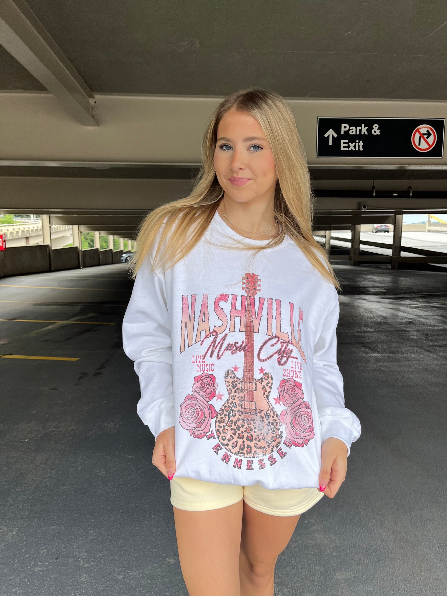 Leopard Guitar Nash Sweatshirt