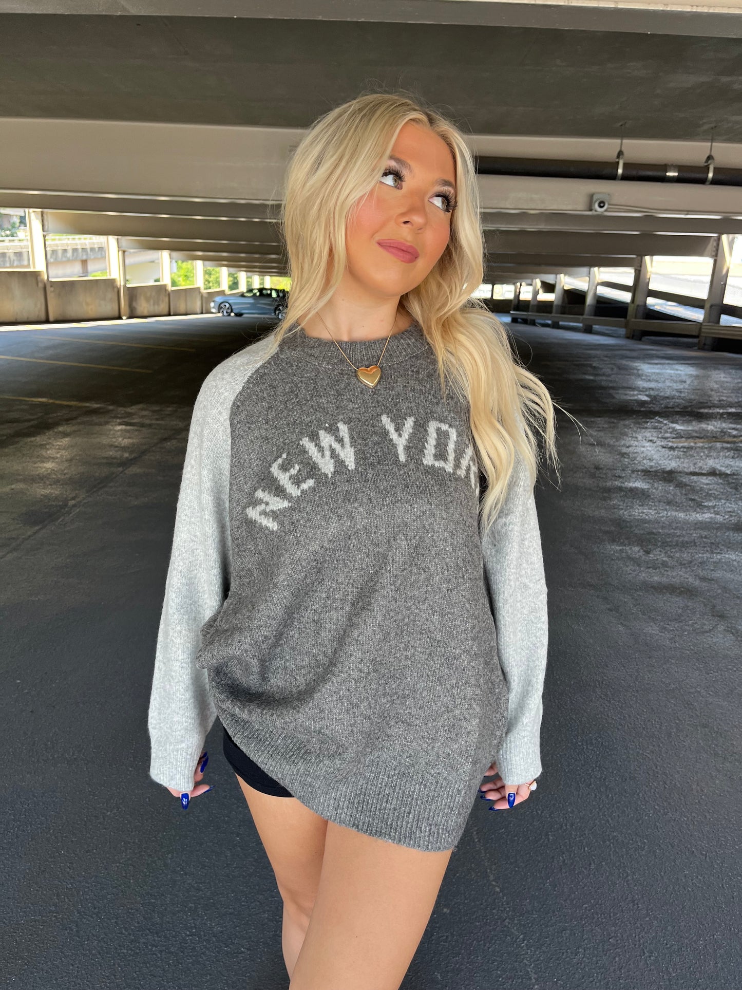 New York Two Tone Sweater