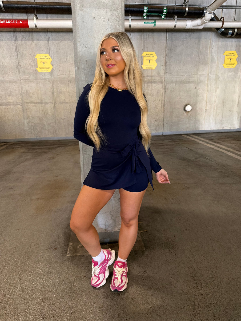 Daffy Dark Navy Active Dress