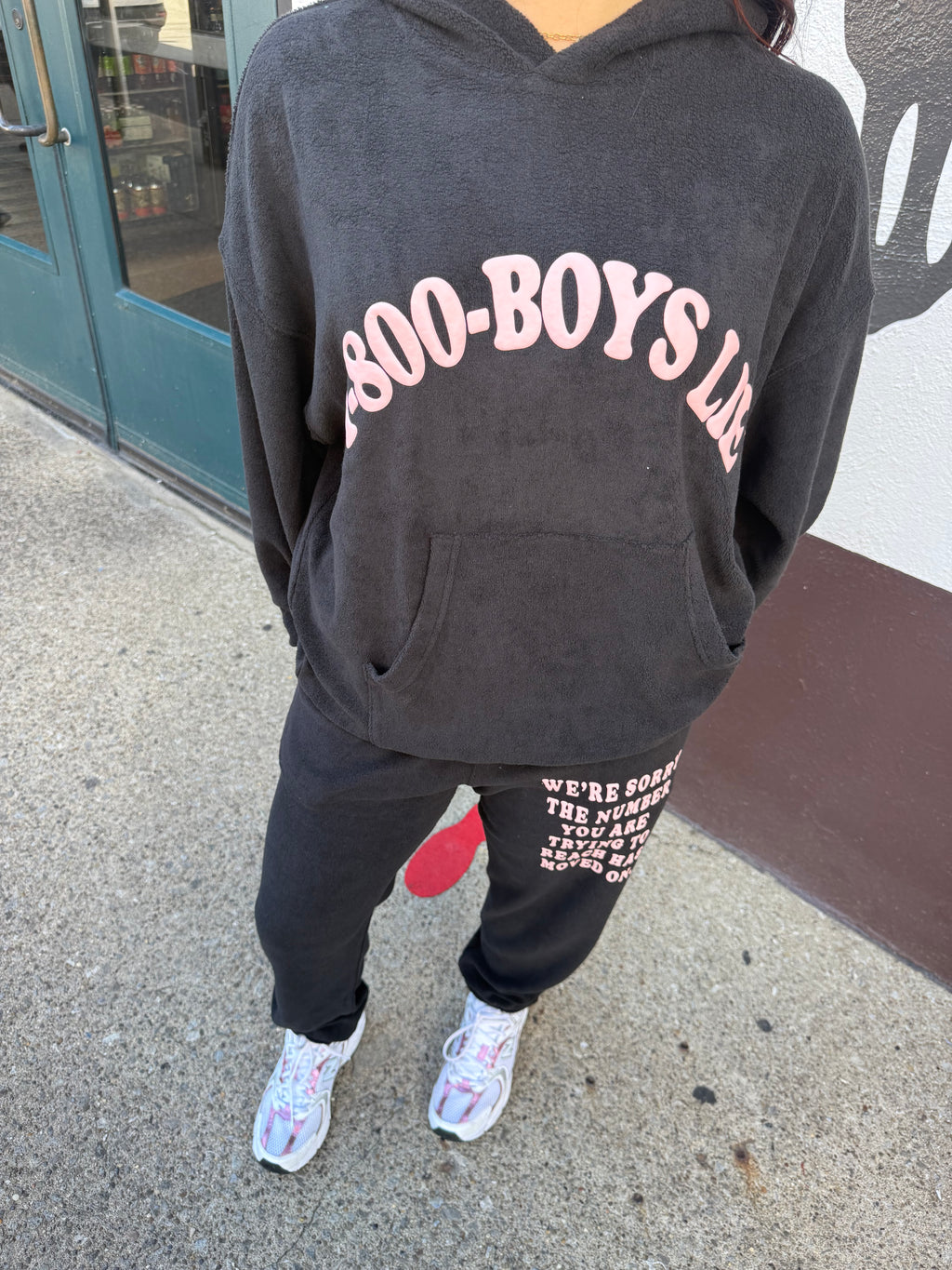 Boys Lie Black 1-800 Hoodie
