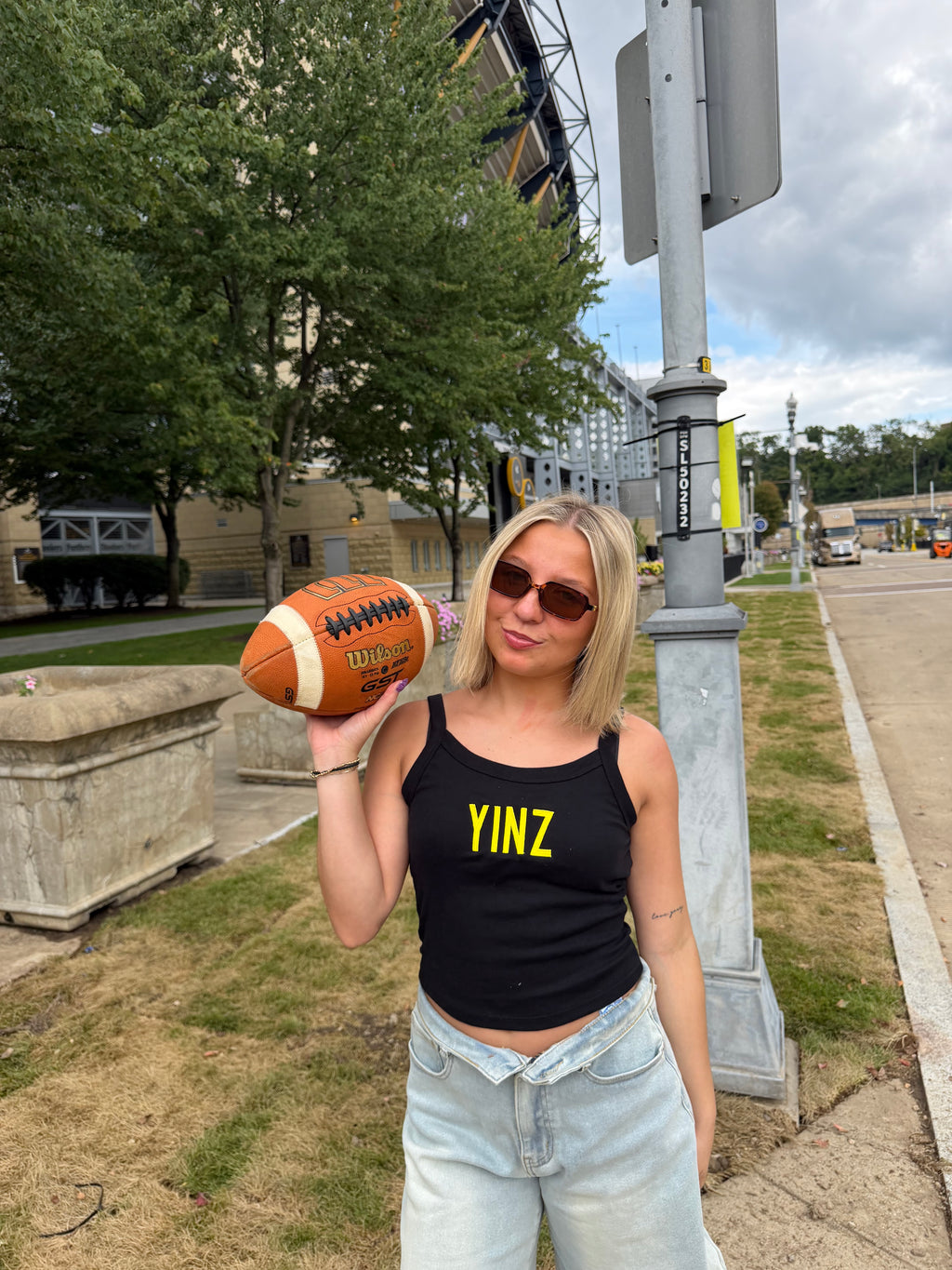 Black & Gold Tank: Yinz FINAL SALE