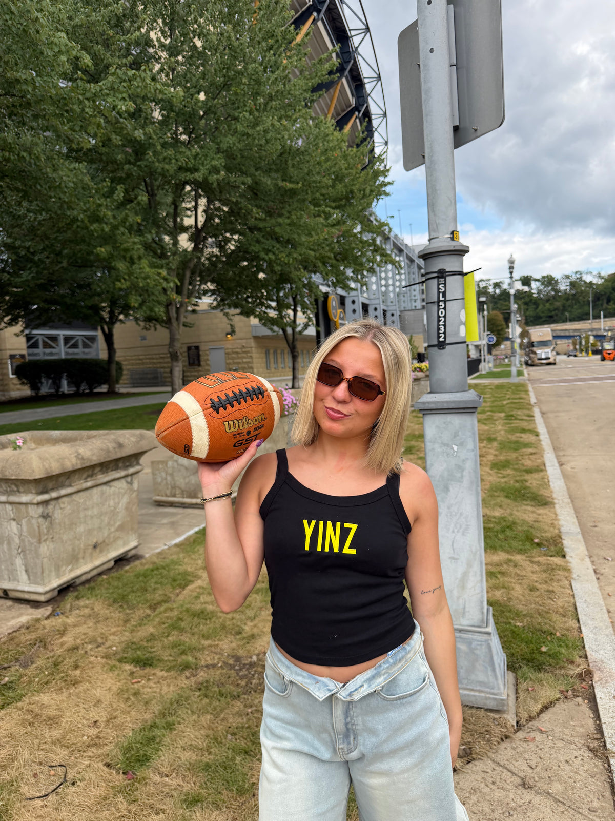 Black & Gold Tank: Yinz FINAL SALE
