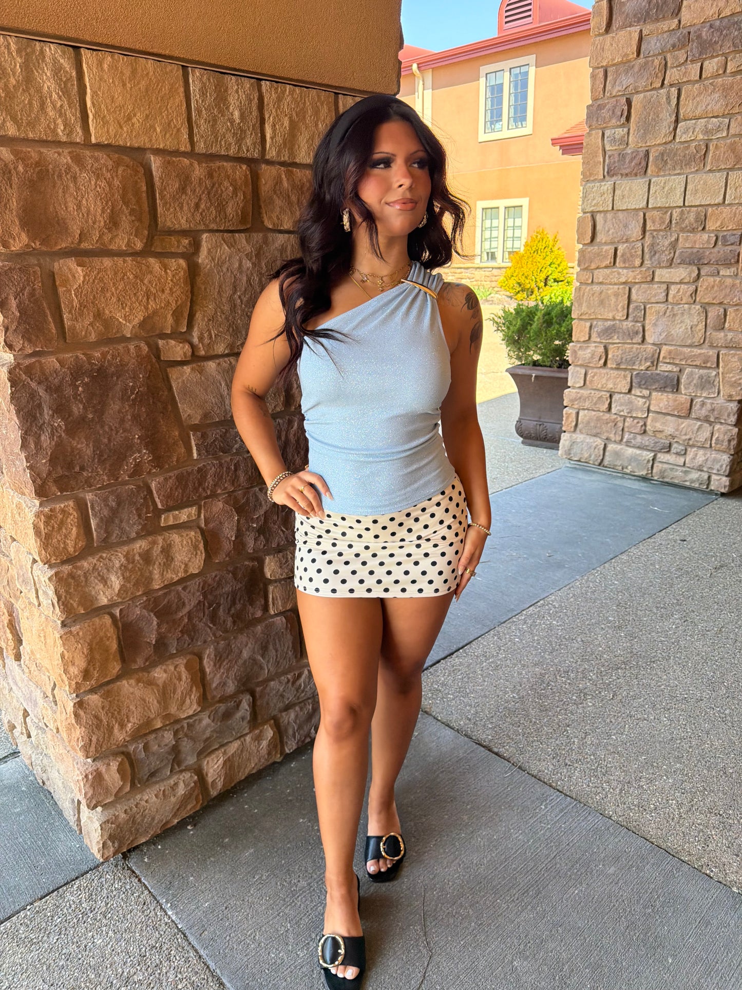 Sparkled Moment Tank in Blue