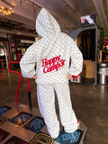 Happy Camp3r Polka Hoodie in Aqua