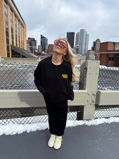 412, W/ Love PGH in Black/Yellow