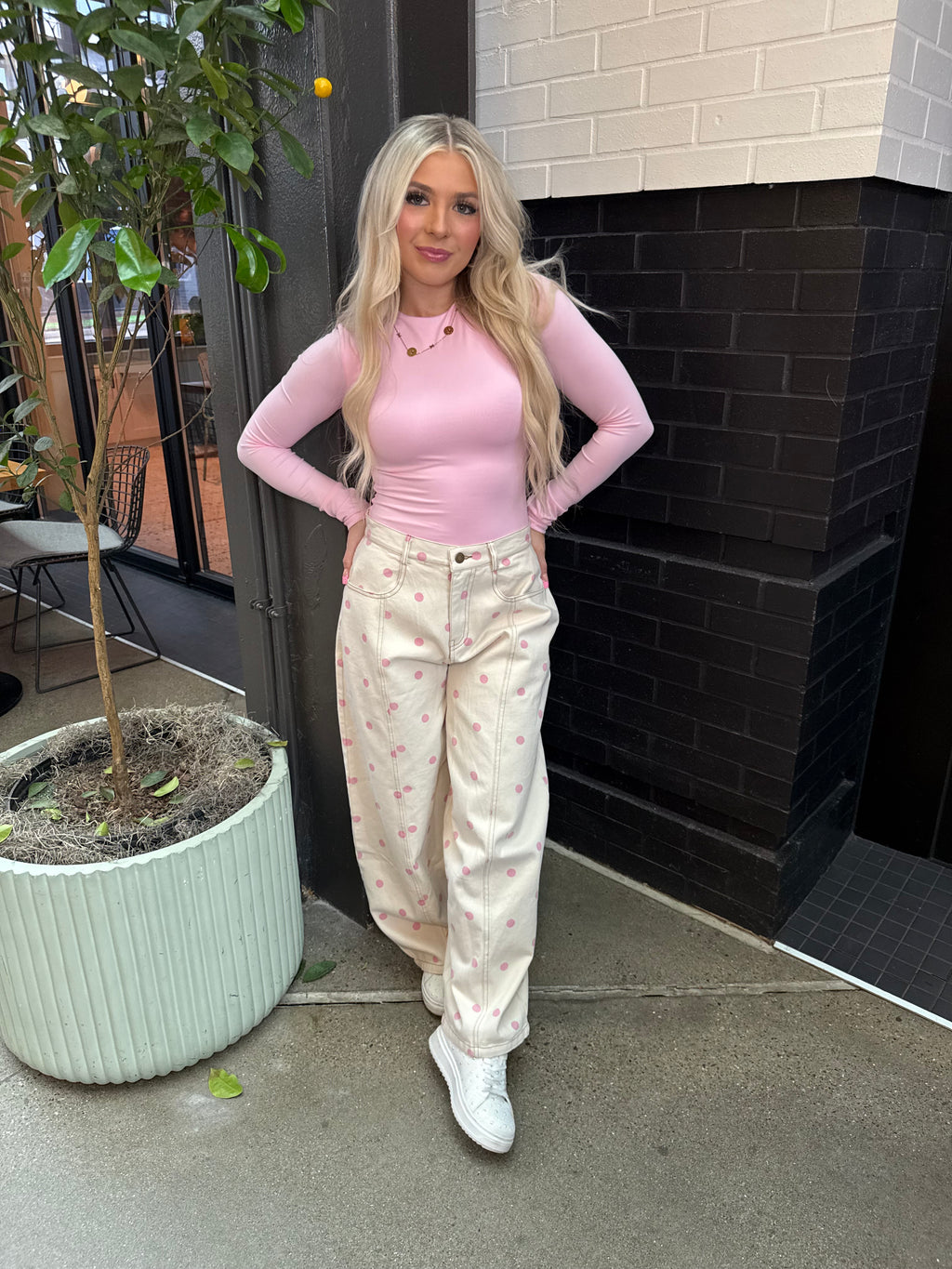 Essentials Bodysuit in Pink