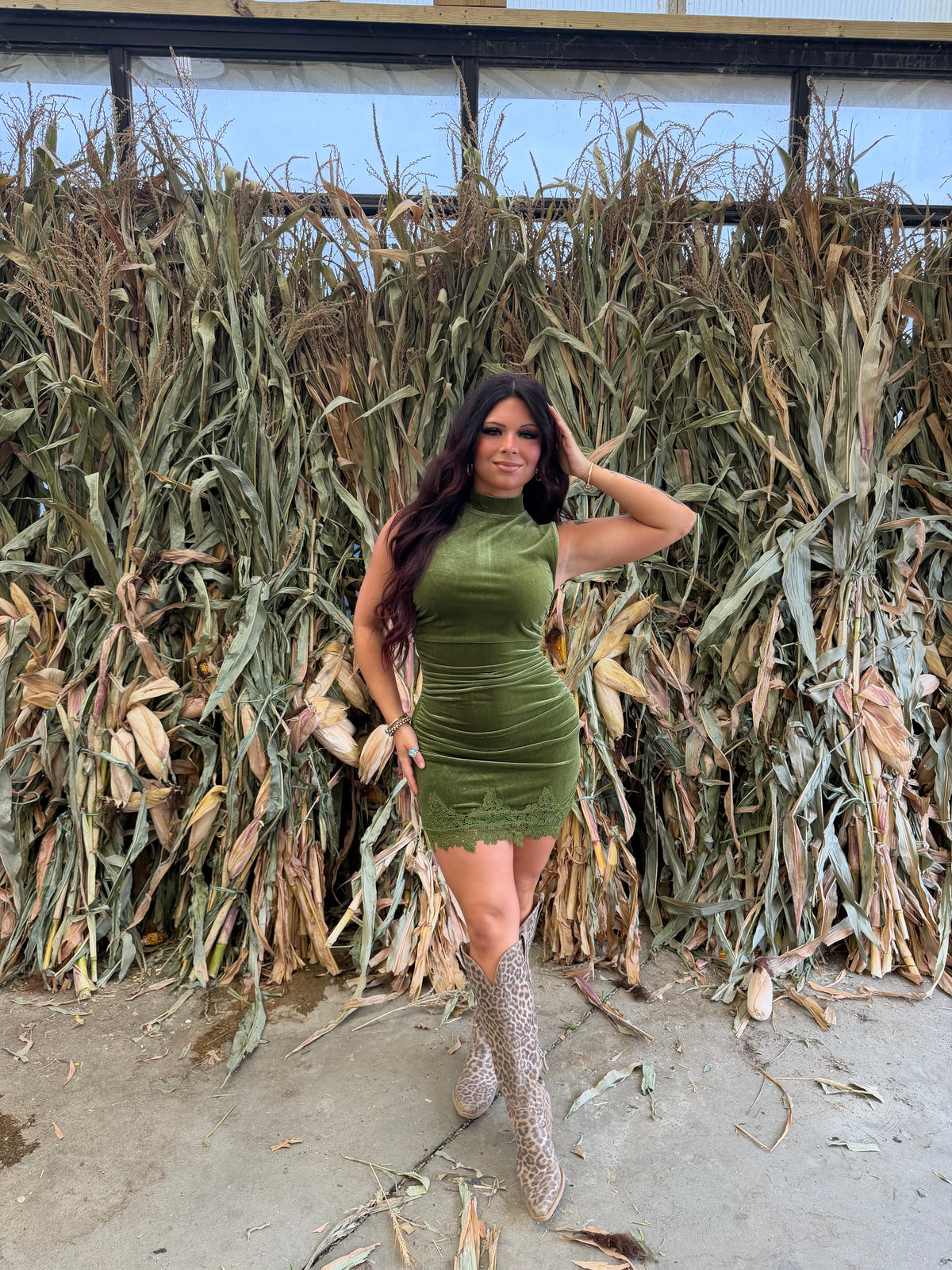 Moss Girl Soft Dress