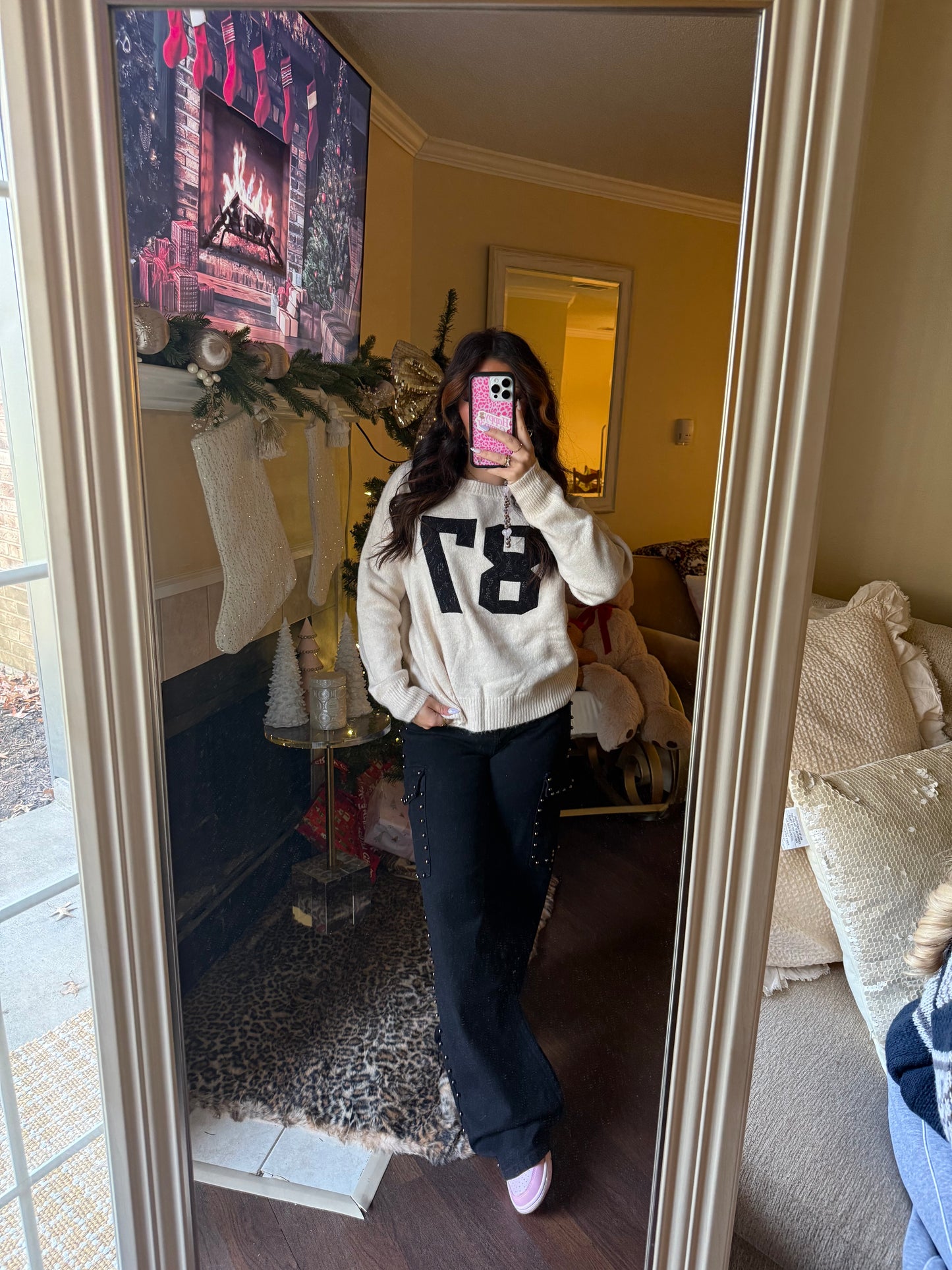 87 Lace Sweater in Ivory