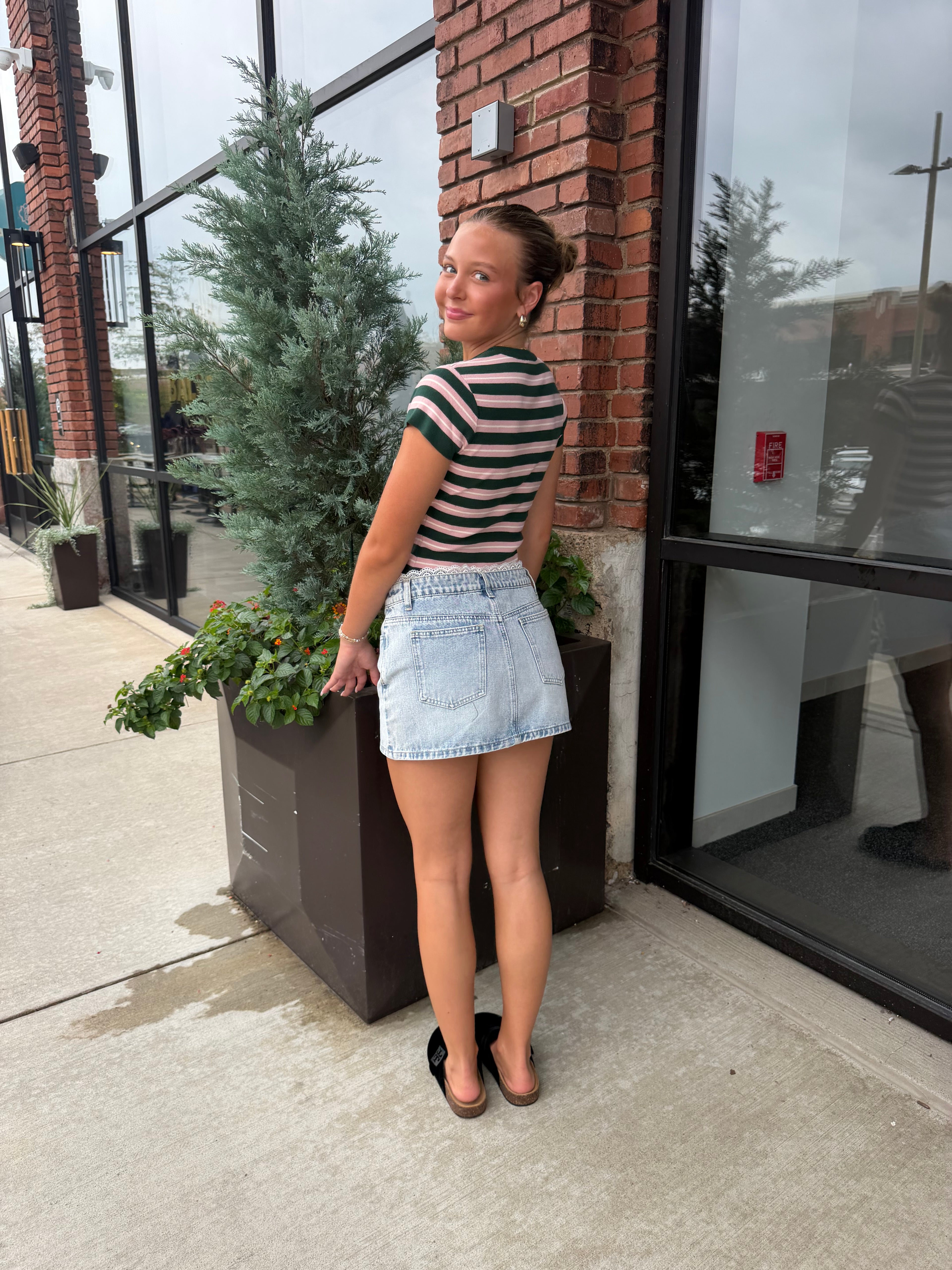 Beverly Hills Striped Sweater Top