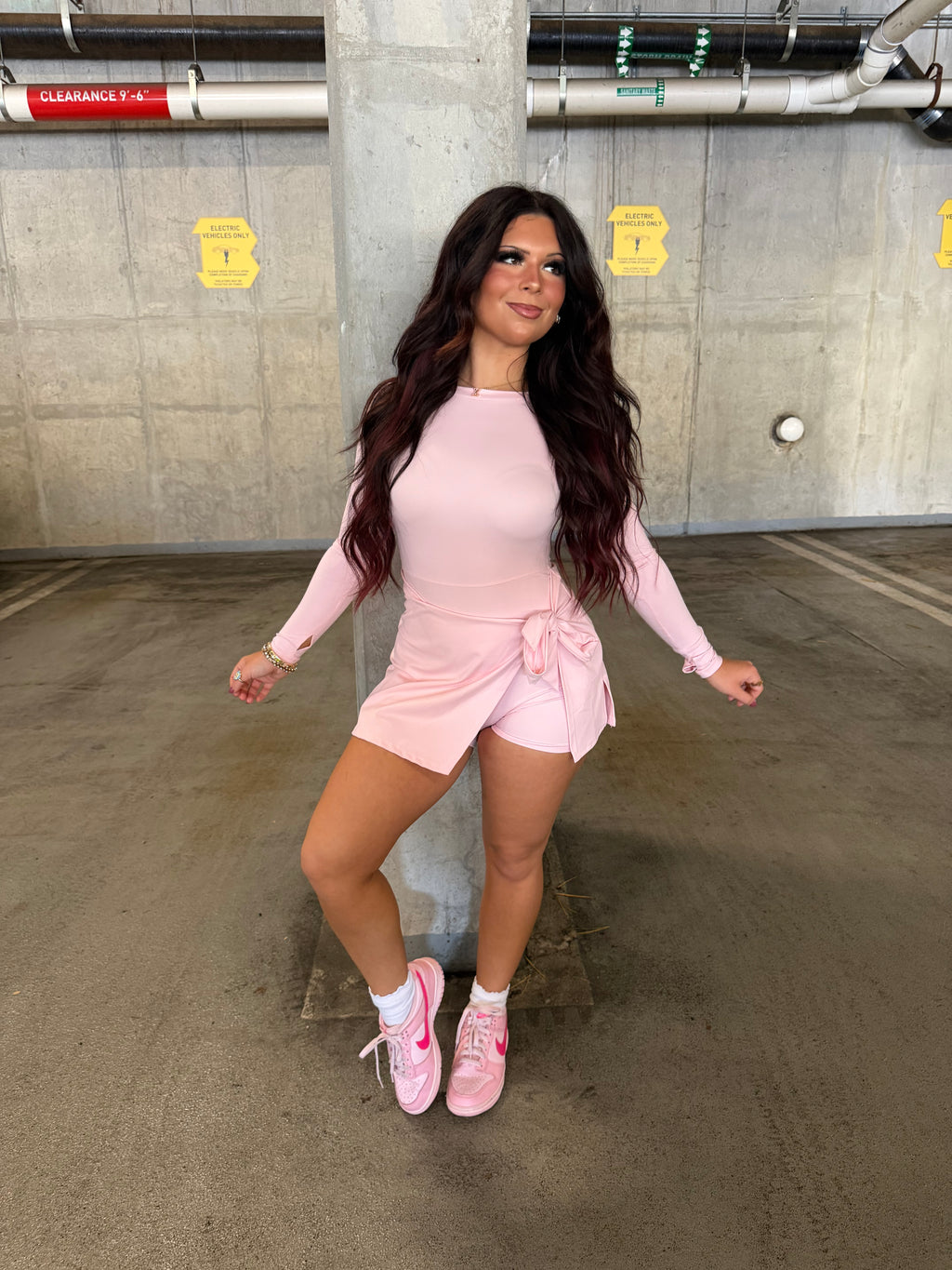 Daffy Pale Pink Active Dress