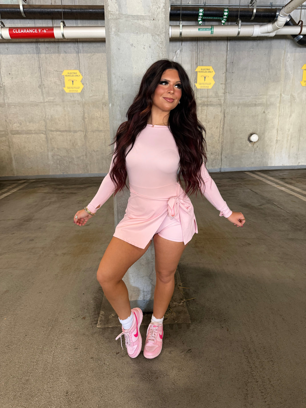 Daffy Pale Pink Active Dress