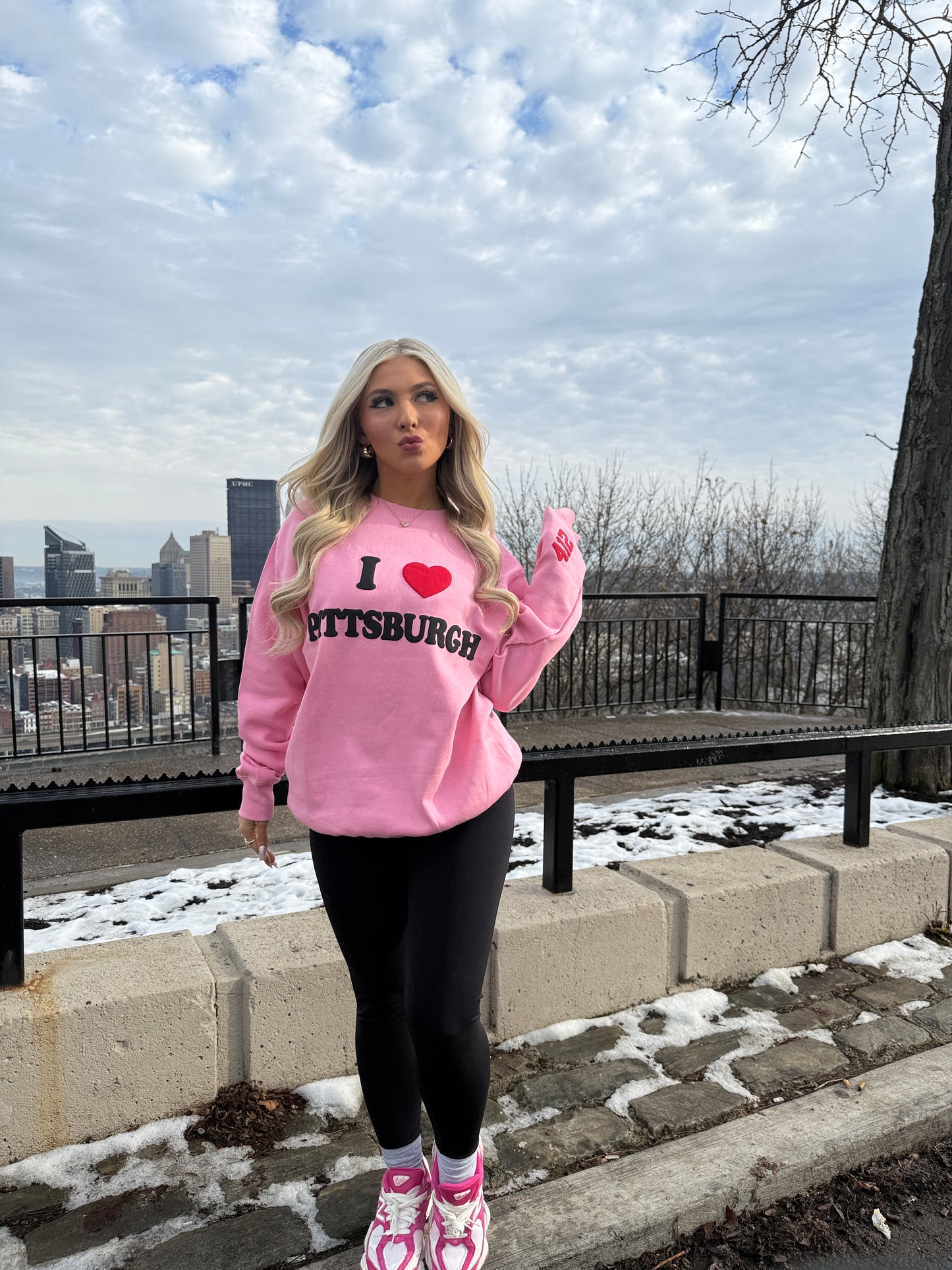 I <3 Pittsburgh Crewneck in Pink