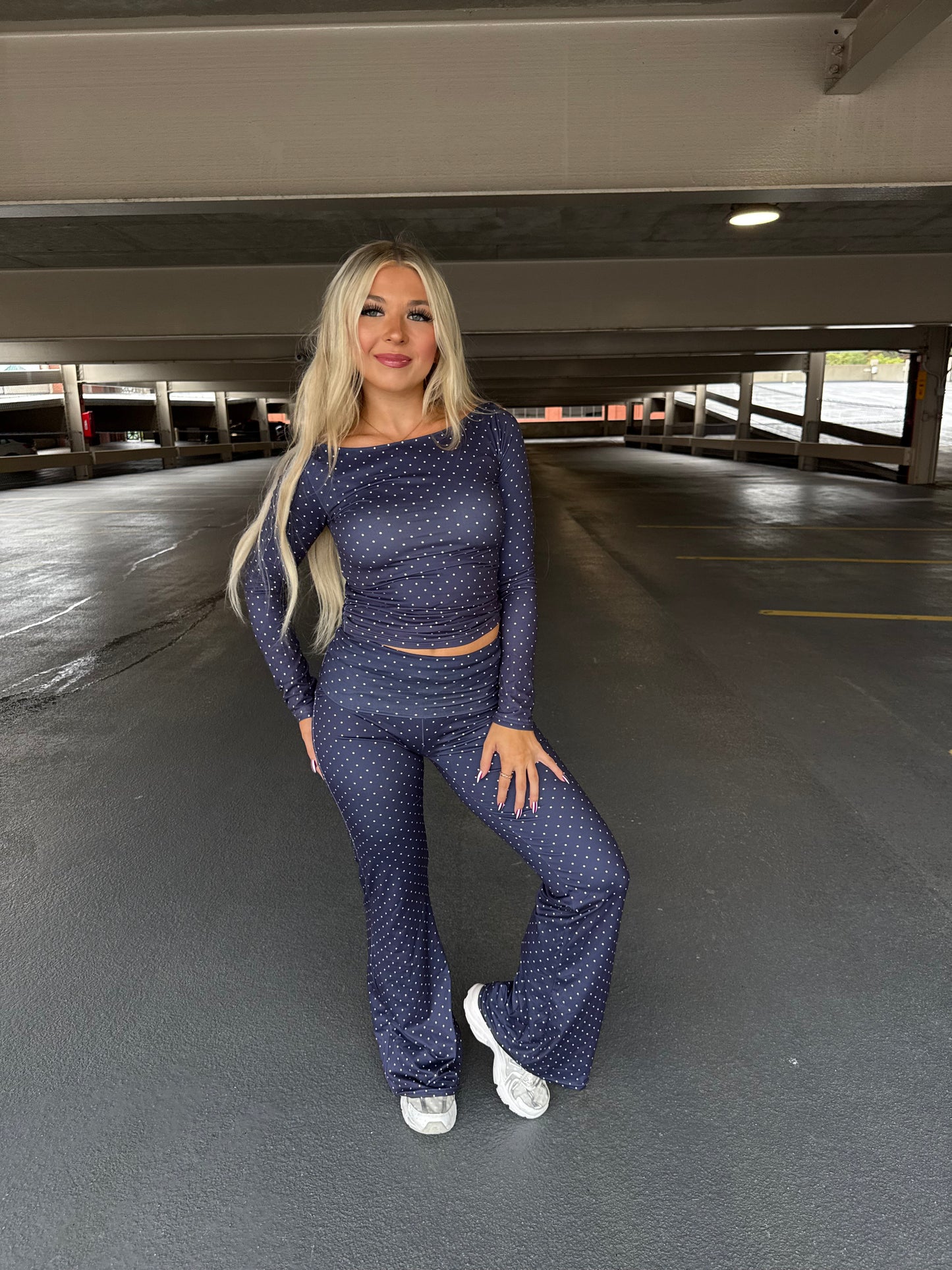 Chill Pilates Set in Navy (TOP)